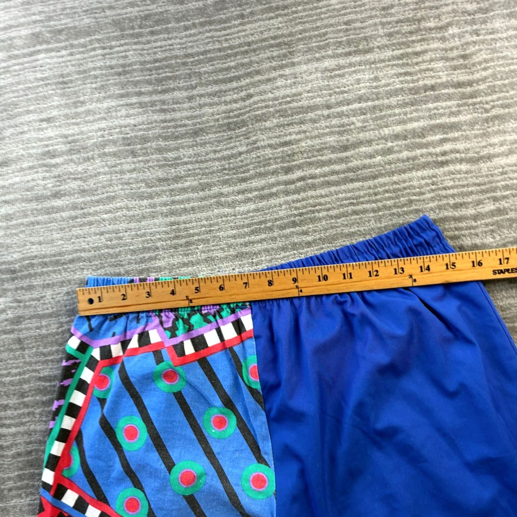 Vintage VINTAGE Surf Bustrs Shorts Mens Large Blue Geometric USA Made 90s Surfwear Cotton Casual Size US 33 - 6 Thumbnail