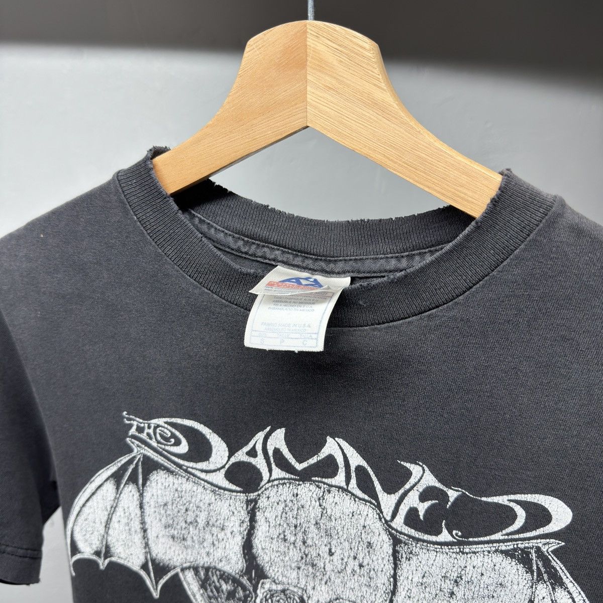 Vintage 90s The Damned Thrashed Faded Distressed Shirt ERD Grunge Size US S / EU 44-46 / 1 - 4 Thumbnail