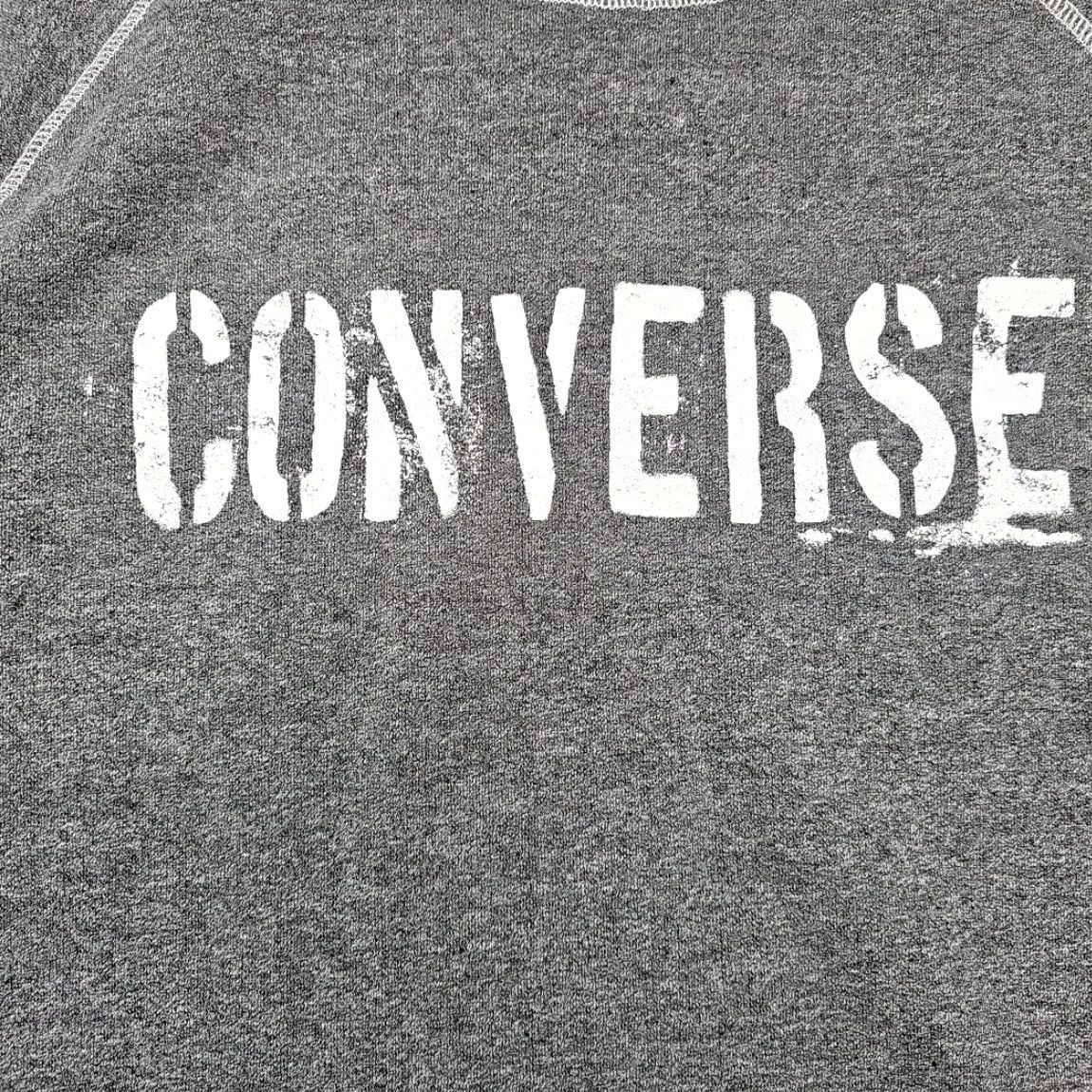 Converse Converse Shirt Men XL Grey Long Sleeve Sweatshirt Logo Over Stitch Pull Over Size US XL / EU 56 / 4 - 2 Thumbnail