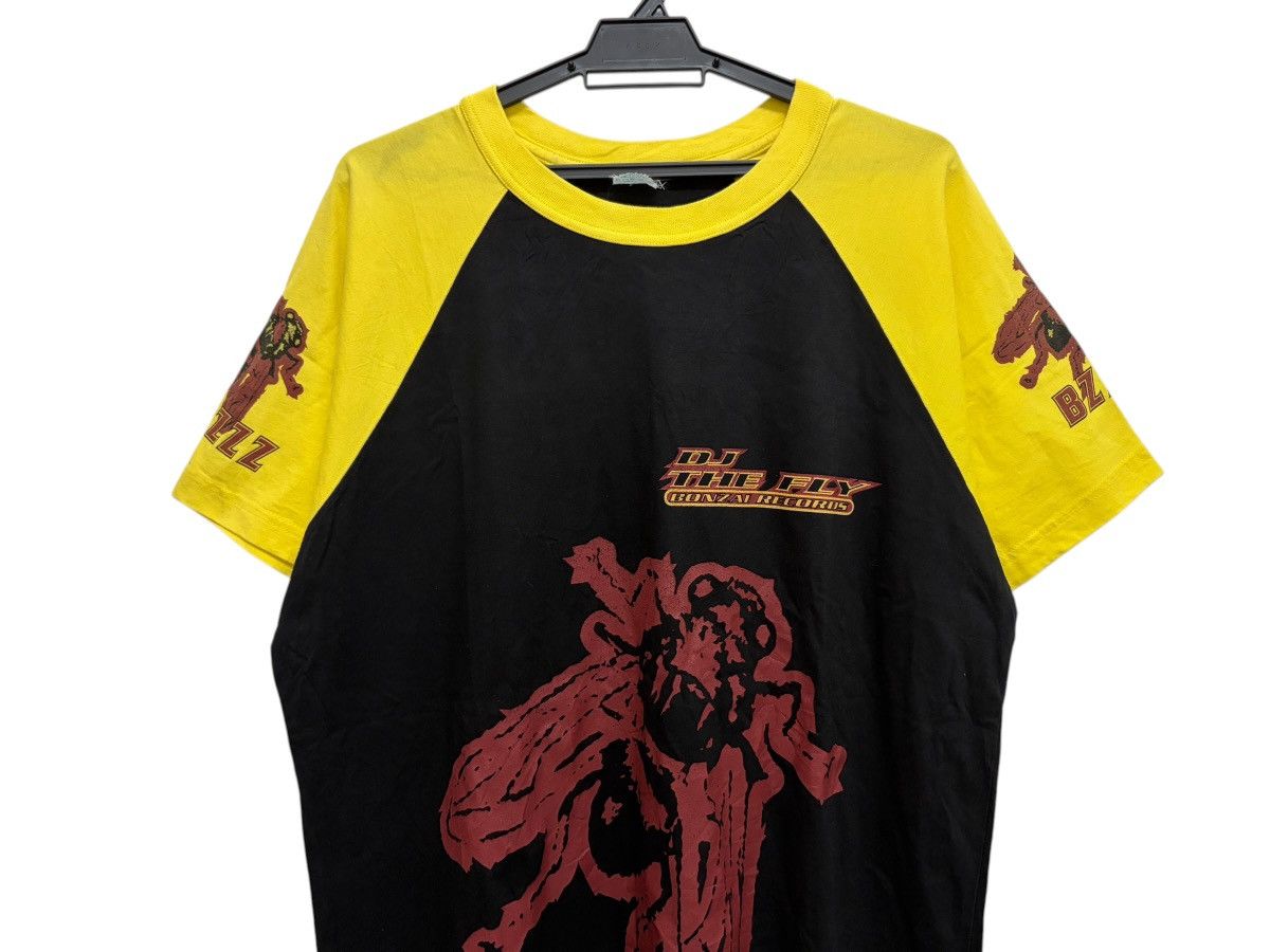 Band Tees 90s 1996 DJ FLY BONZAI LIGHTNING RECORDS HOUSE TRANCE TECHNO Size US XL / EU 56 / 4 - 3 Thumbnail