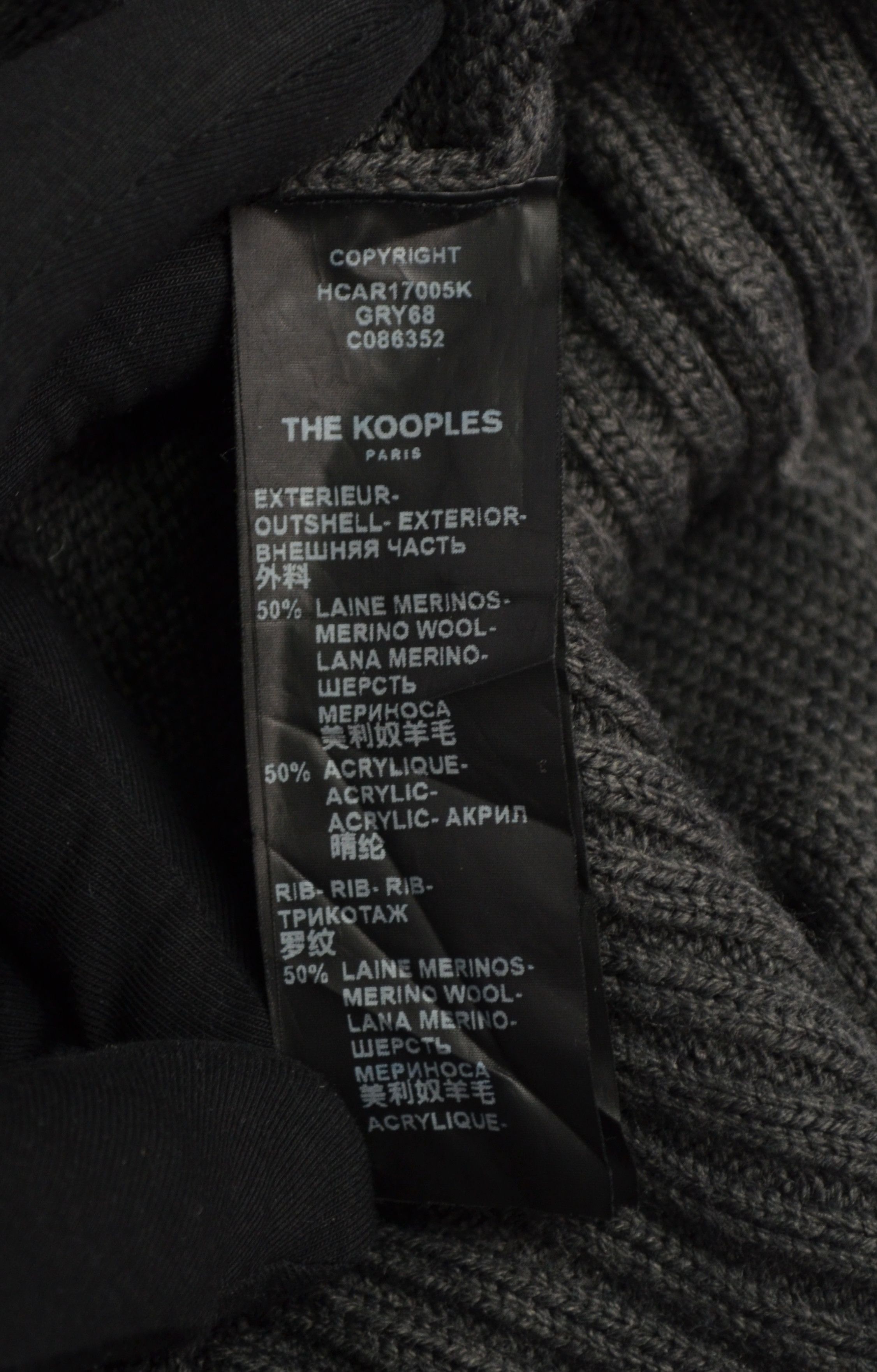 Designer × The Kooples The Kooples Full Zip Wool Blend Knit Jacket Cardigan Sweater Size US M / EU 48-50 / 2 - 13 Thumbnail