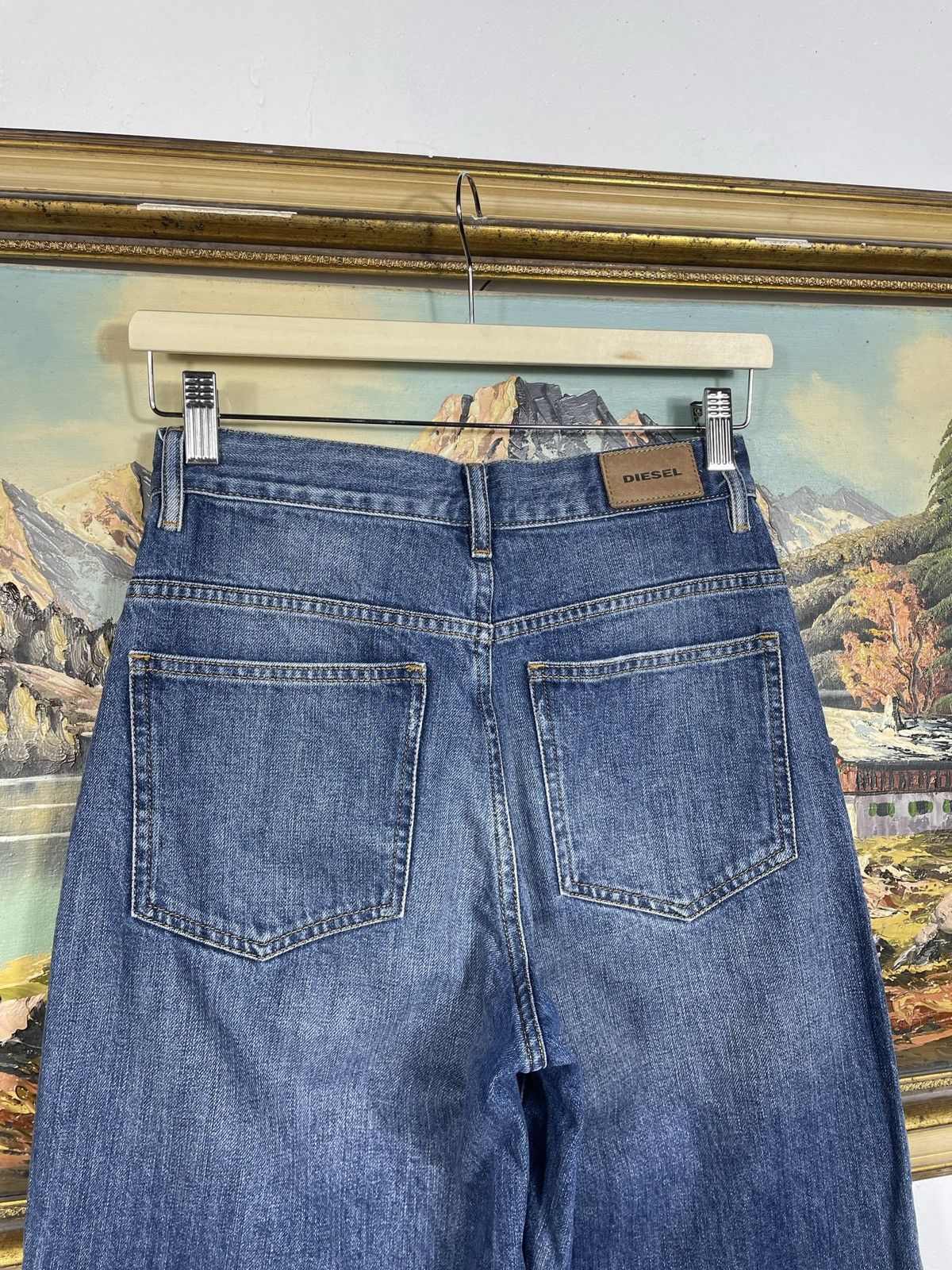 Diesel × Vintage Diesel Vintage Wide Leg Baggy Denim Jeans Pants Trousers Y2k Size 25" / US 0 / IT 36 - 11 Thumbnail