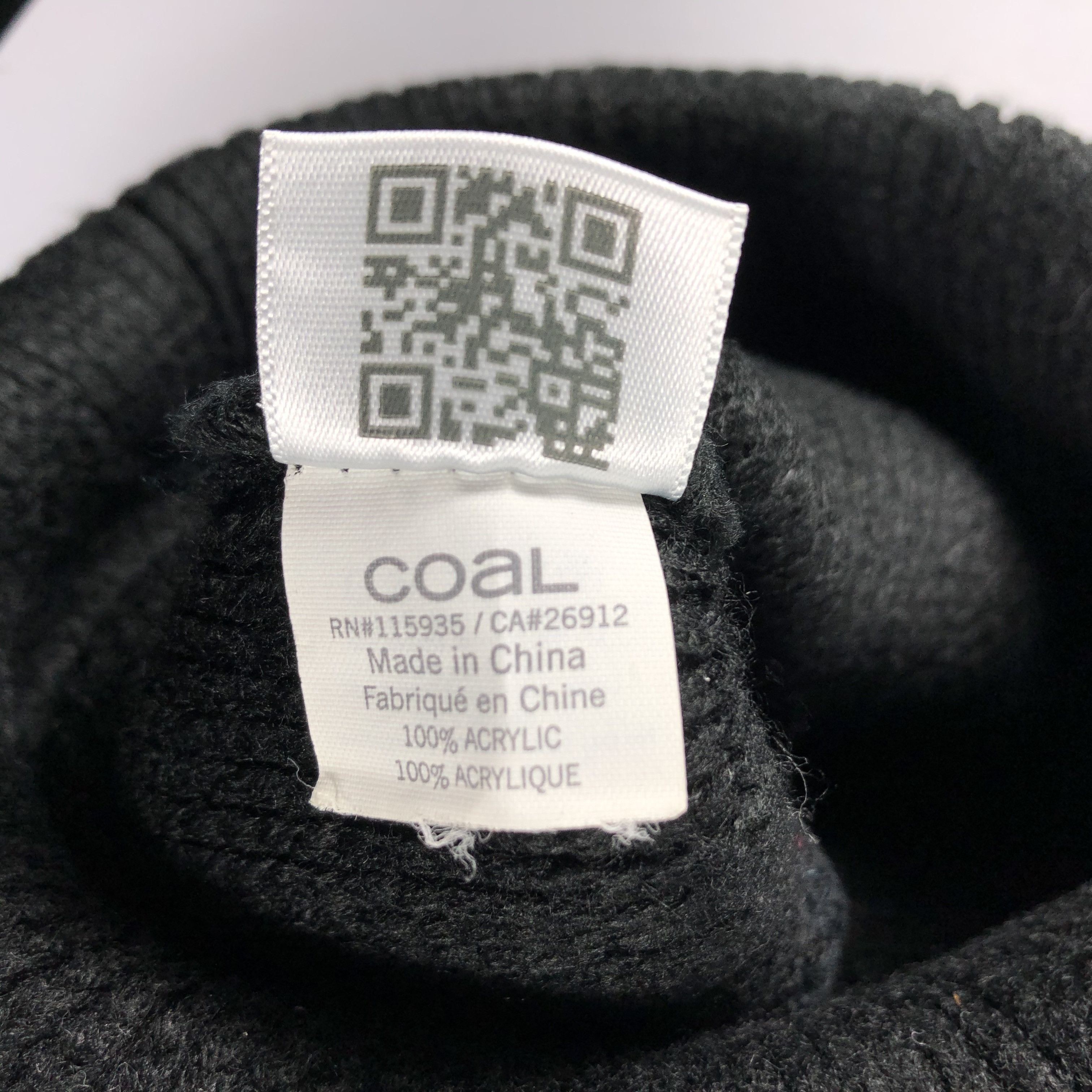 Coal × Vintage Coal Head Wear Black Beanie Snow Hat Snow Cap -D1280 Size ONE SIZE - 7 Thumbnail