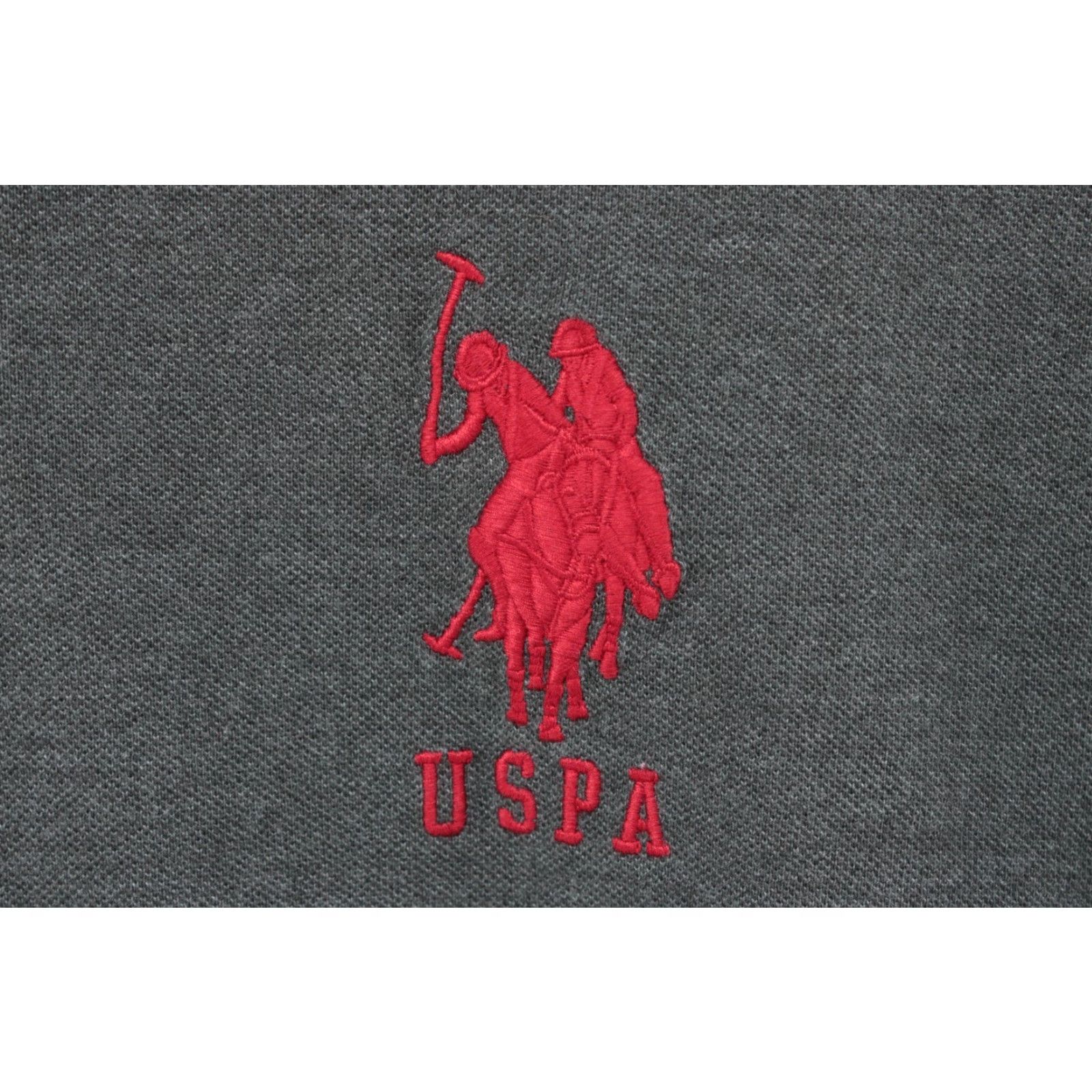 Vintage US Polo Assn Shirt Men 2XL Gray Short Sleeve Red Big Pony Preppy Polo Mens Size US XXL / EU 58 / 5 - 4 Thumbnail