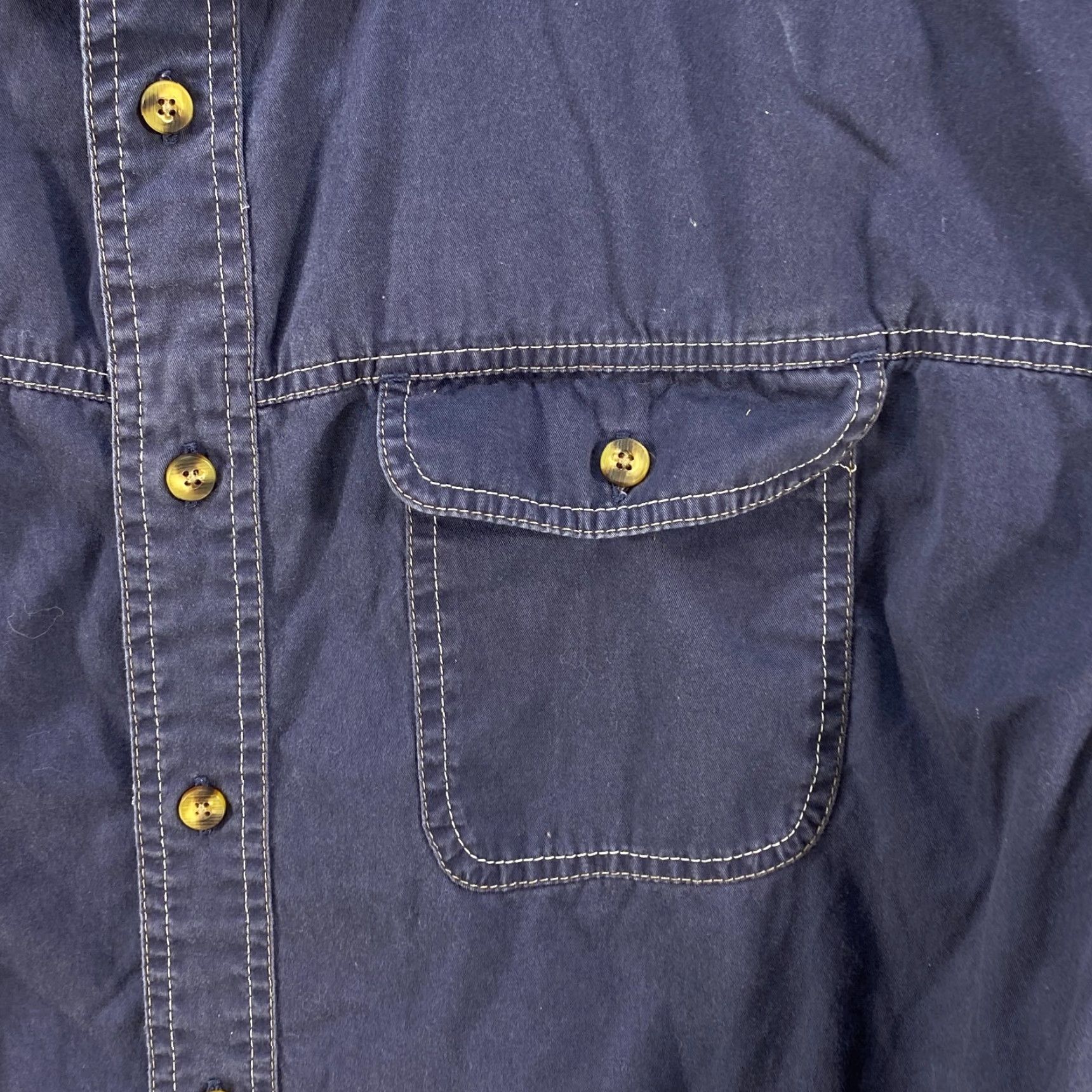 Vintage VINTAGE Cabela's Long Sleeve Button Up Blue Shirt Mens 2XL Tall Cotton Shirt Size US XXL / EU 58 / 5 - 3 Thumbnail