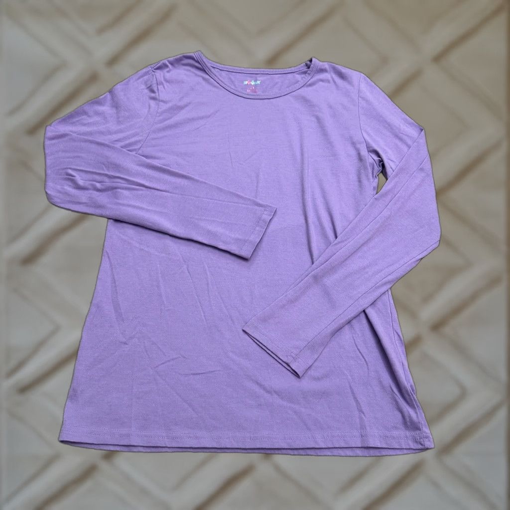 Vintage Sivvan Basic Crew T-Shirt Womens Large Purple Lavender Long Sleeve Casual Tee Size L / US 10 / IT 46 - 1 Thumbnail