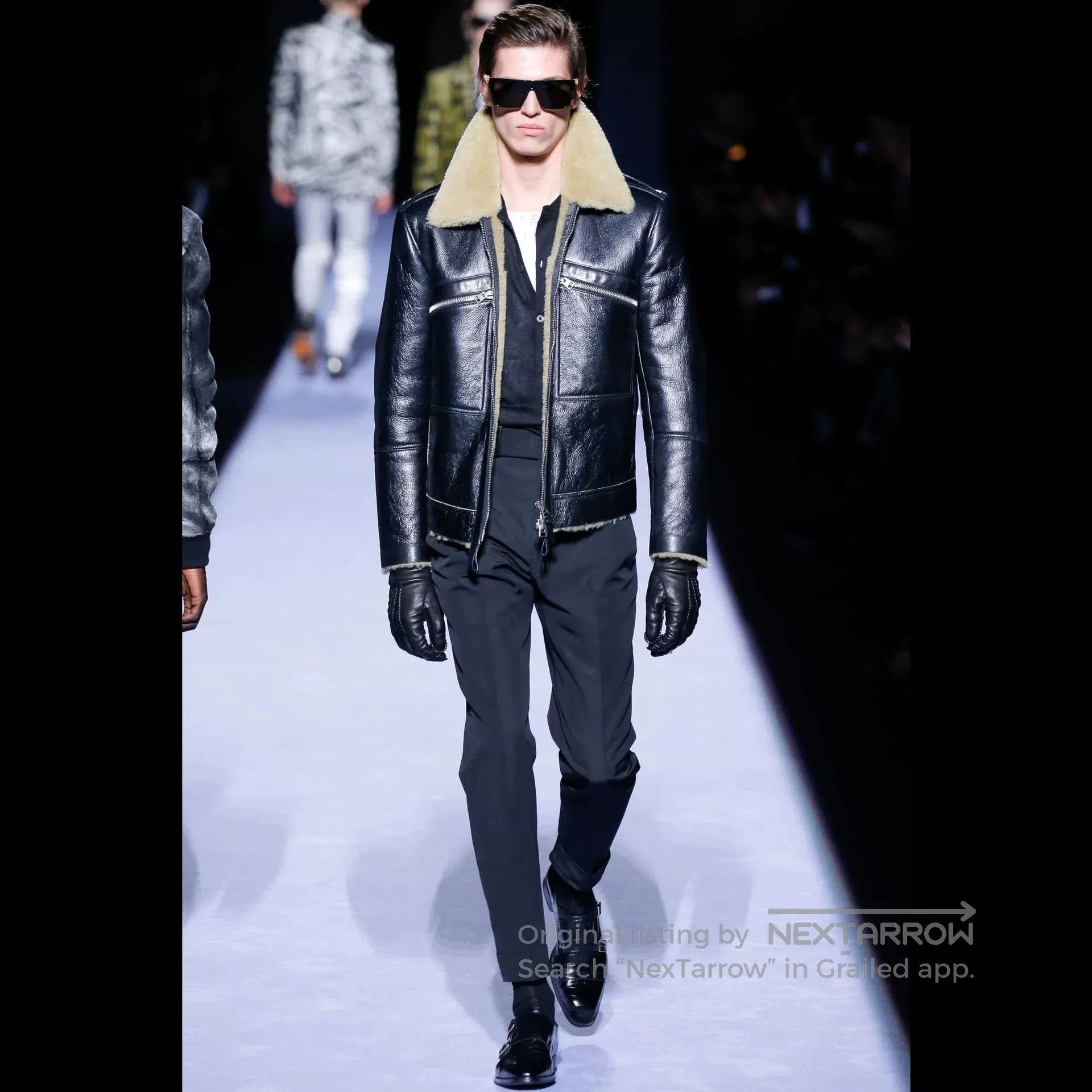 Tom Ford TOM FORD Leather Jacket with Fur Lining. Size US S / EU 44-46 / 1 - 9 Thumbnail