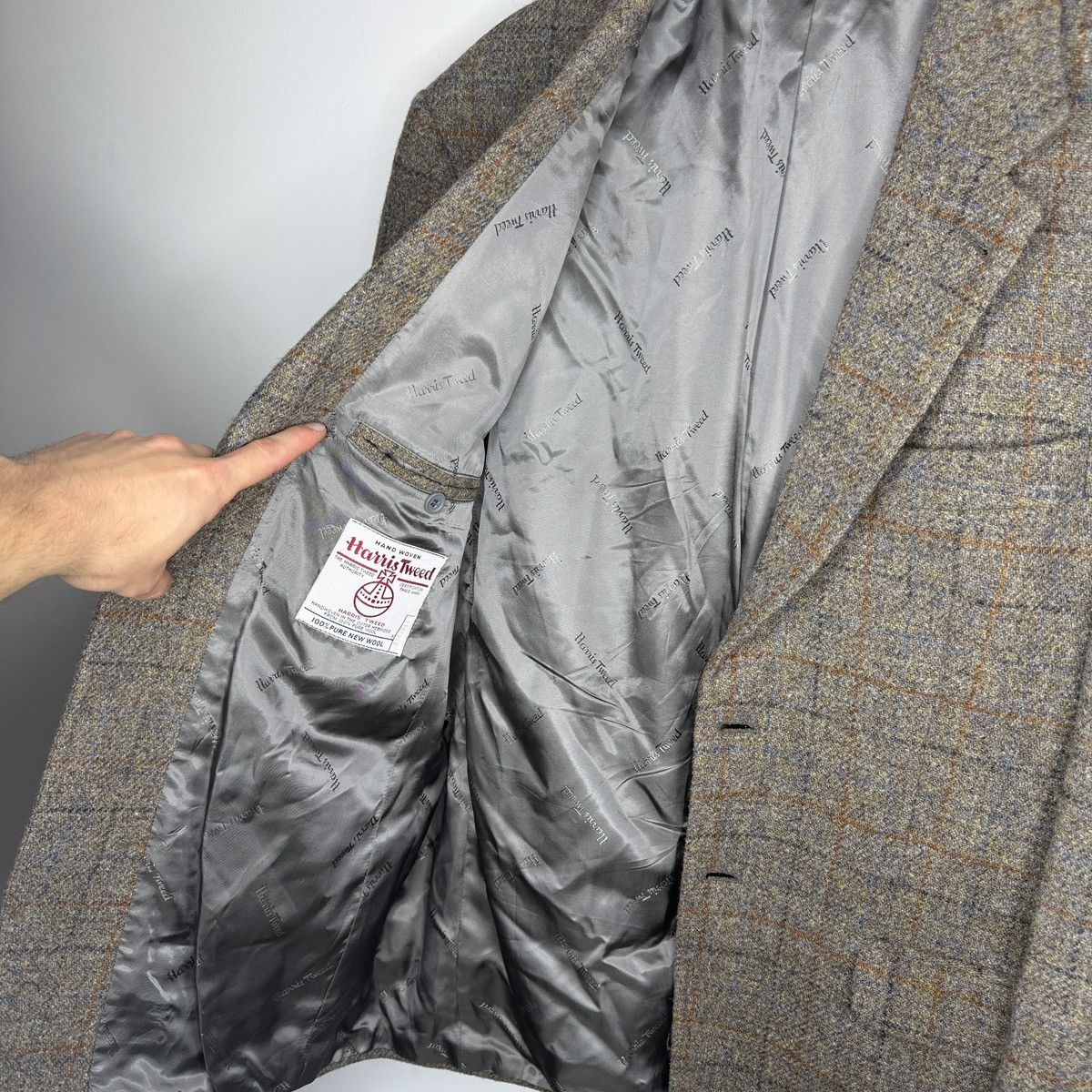 Harris Tweed Vintage Harris Tweed Blazer Tweed Jacket Wool Gray Oldmoney Size US L / EU 52-54 / 3 - 8 Thumbnail