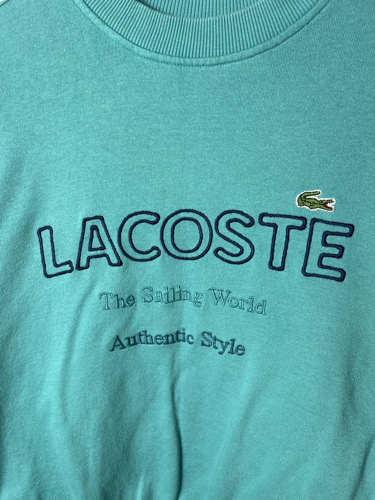 Lacoste Vintage streetwear y2k Lacoste 90s Big Logo Sweatshirt Size US M / EU 48-50 / 2 - 2 Thumbnail