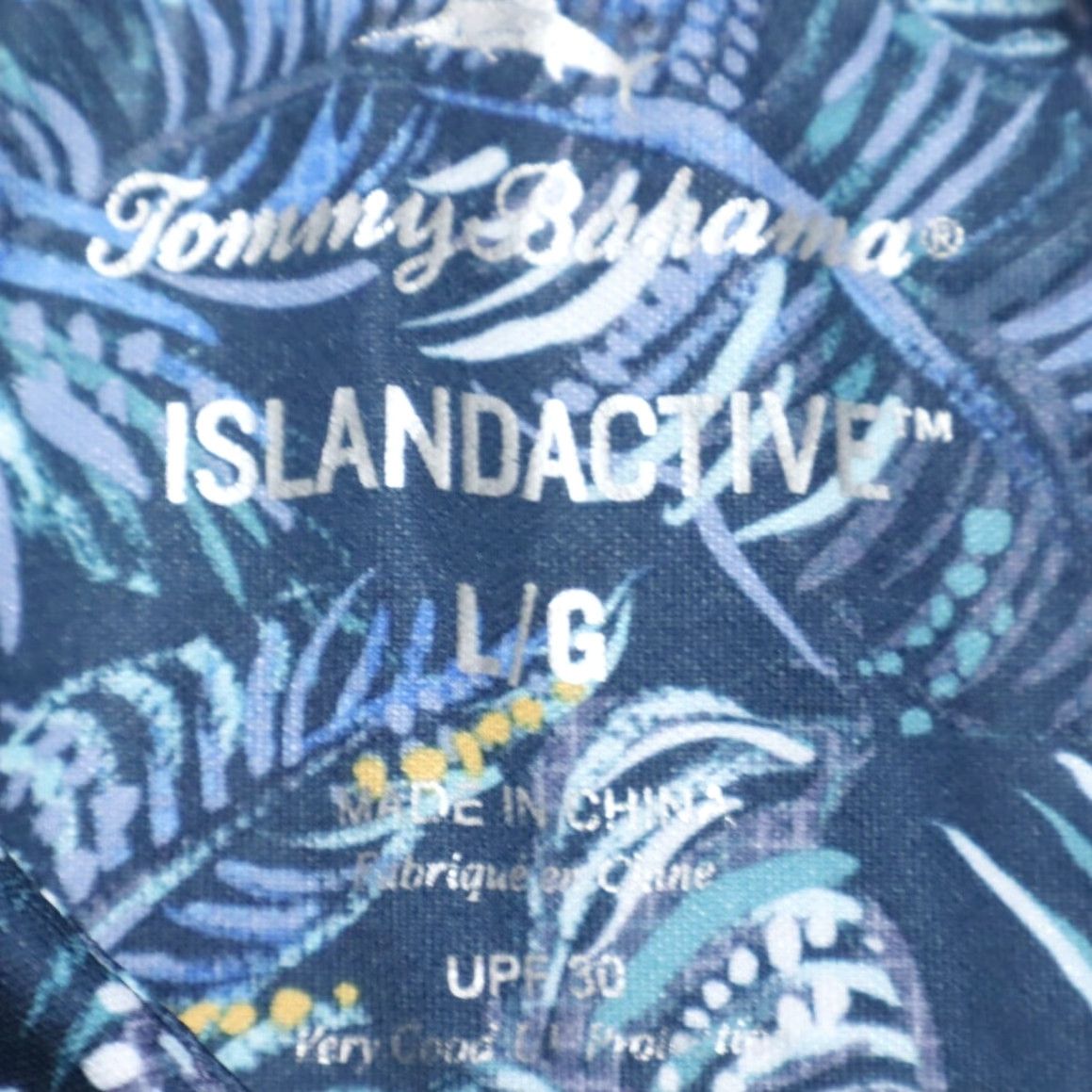Tommy Bahama Tommy Bahama Island Active Canopy Fronds Stretch Polo Shirt Navy Blue Men's L Size US L / EU 52-54 / 3 - 5 Thumbnail