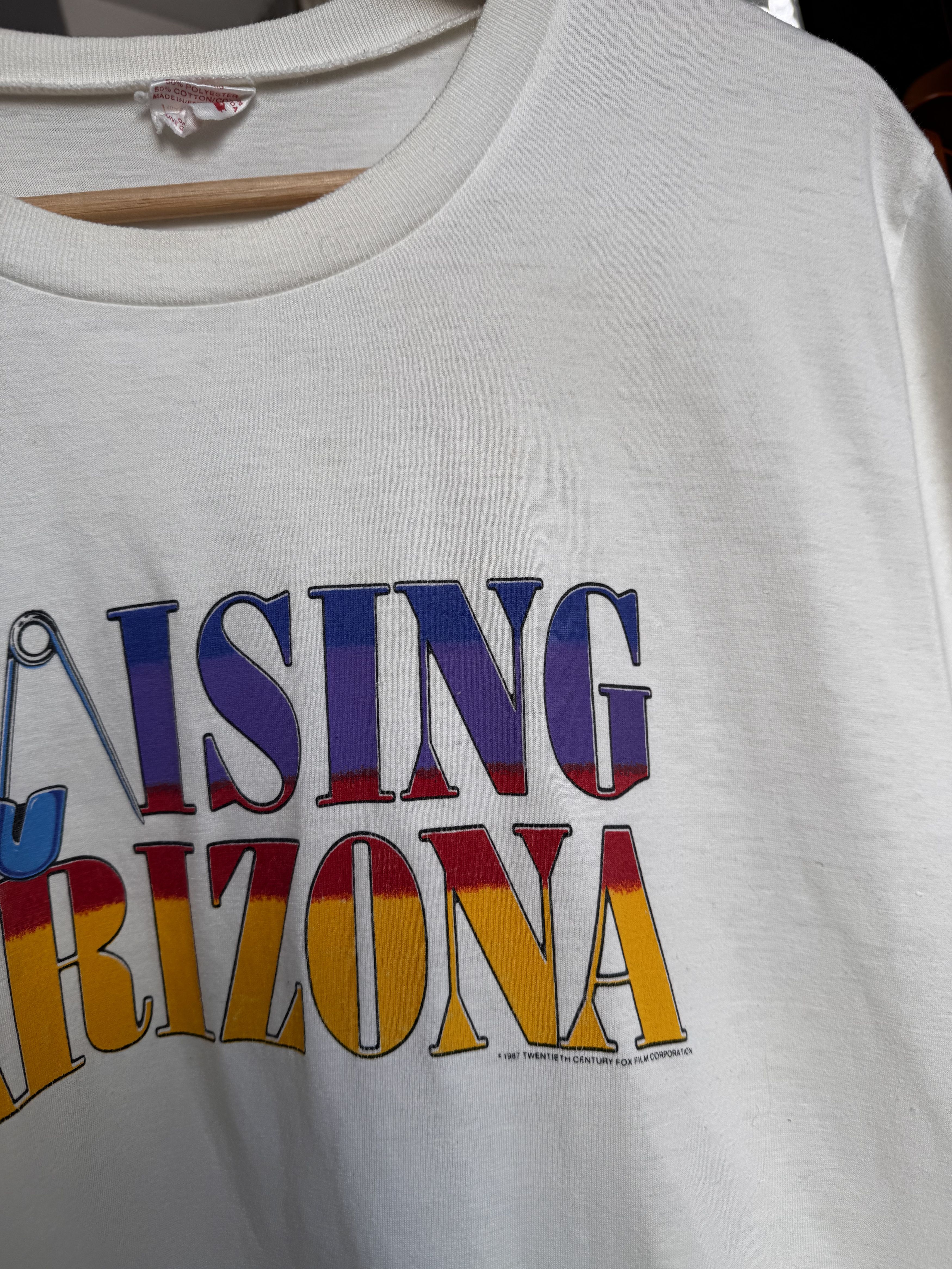 Vintage 1987 Raising Arizona Movie Promo T Shirt Size L Size US L / EU 52-54 / 3 - 7 Thumbnail