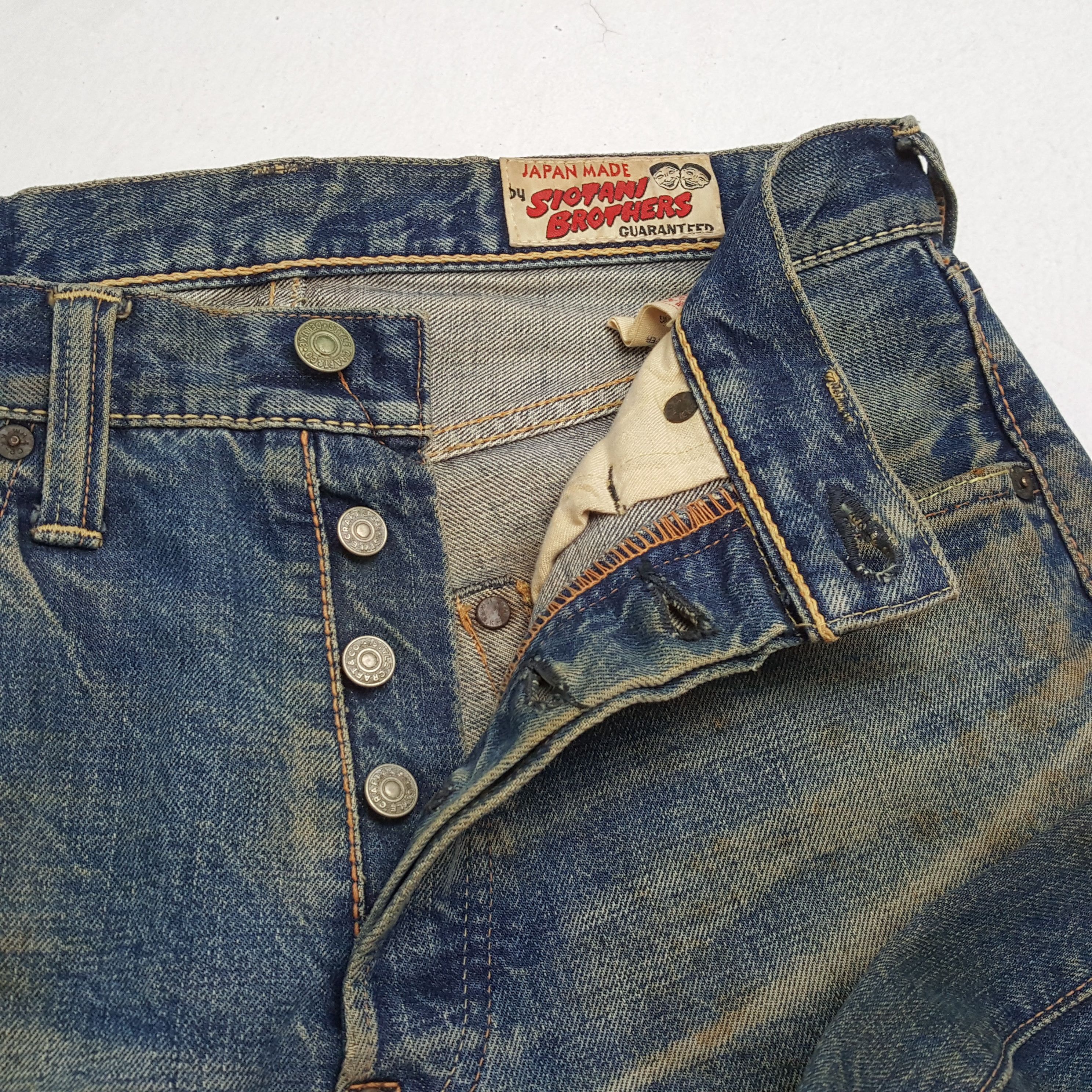 Evisu × Japanese Brand × Vintage Vintage EVISU Japanese Brand Daicock Custom Distressed Jeans Size US 30 / EU 46 - 12 Thumbnail