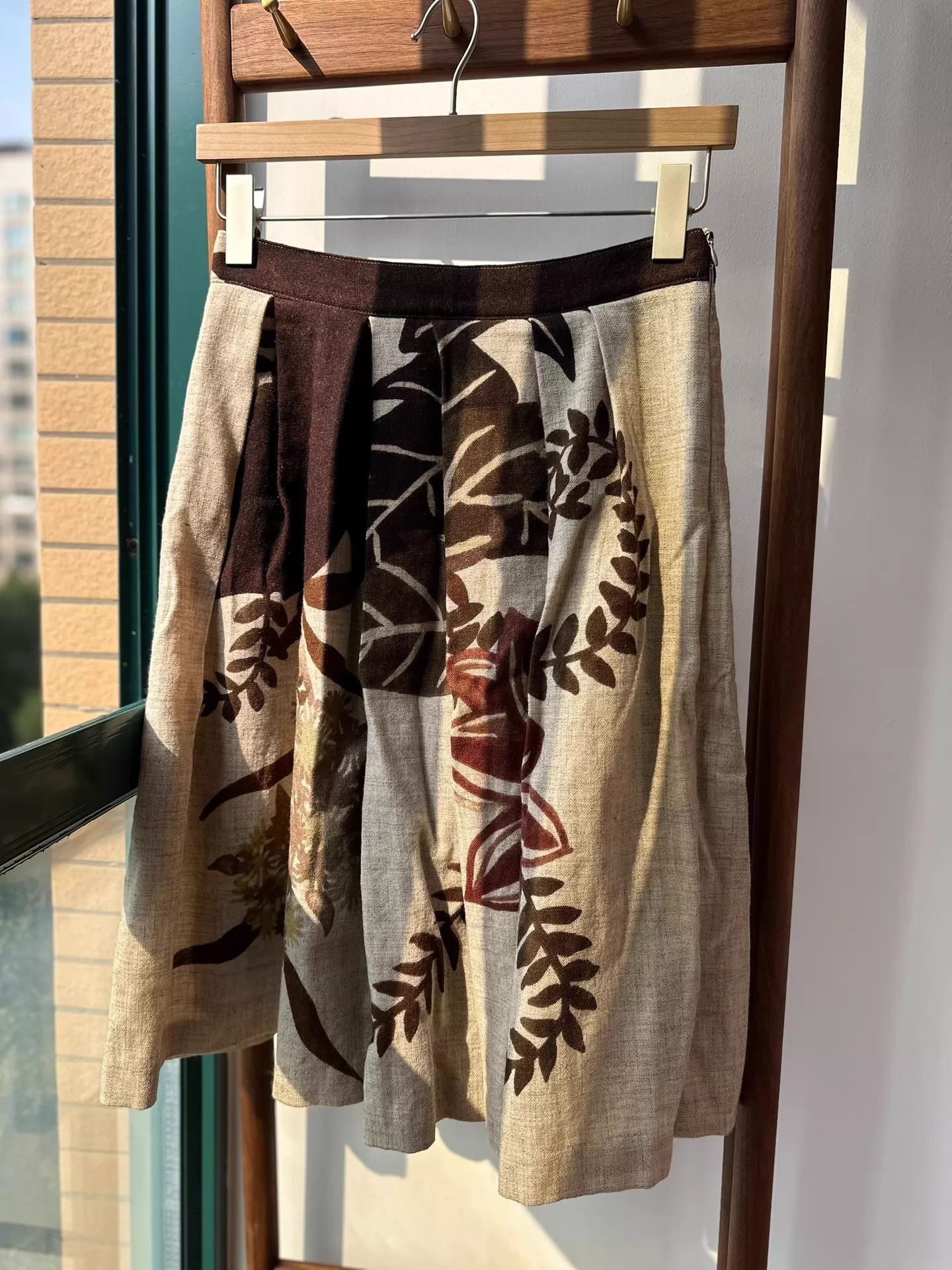 Dries Van Noten Dries Van Noten Women's Wool Classic Print Skirt 36 Rare Size 25" / US 0 / IT 36 - 1 Thumbnail
