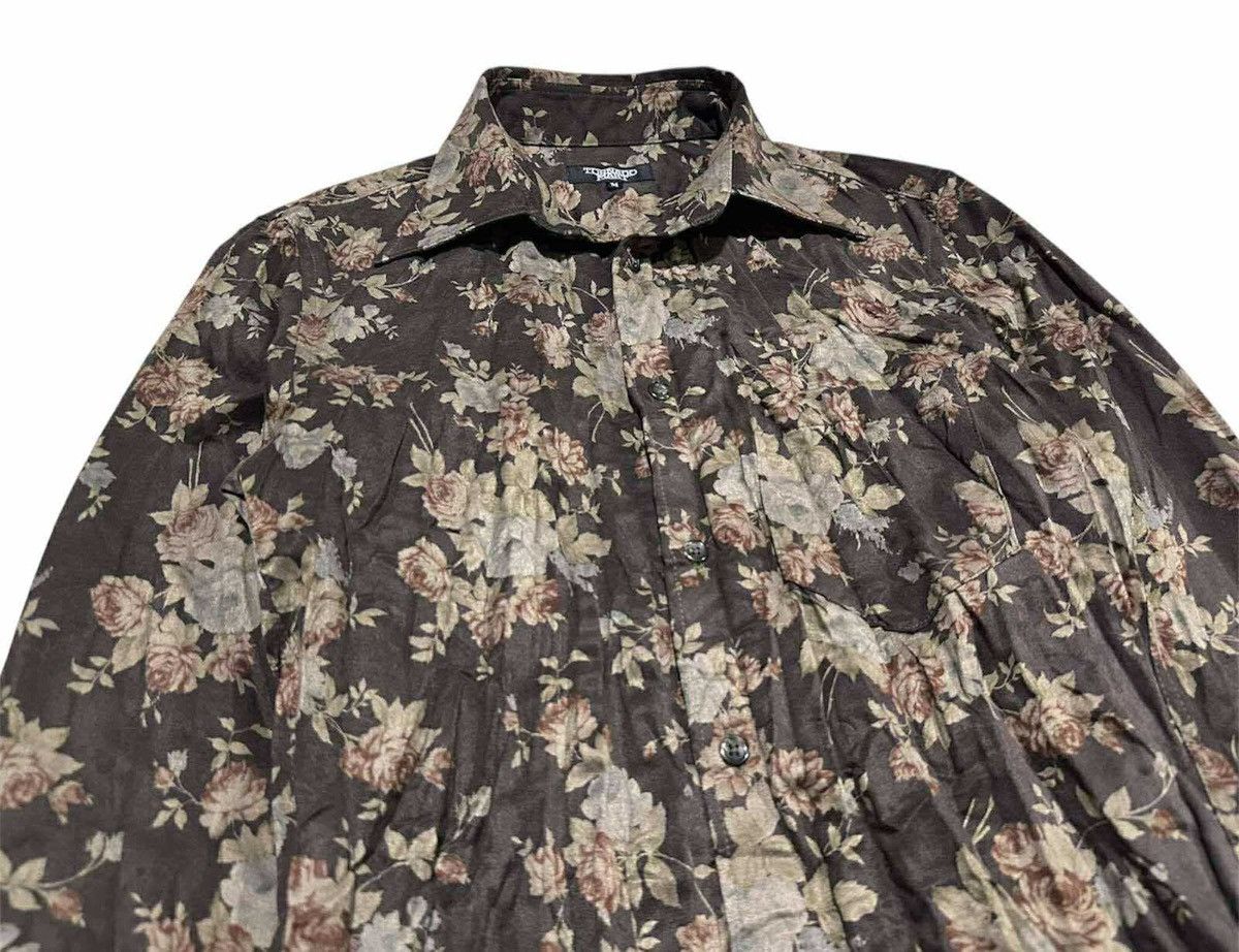 Tornado Mart 🔥Y2K Vintage Tornado Mart Shirt Wrinkled Floral Overprint Size US M / EU 48-50 / 2 - 1 Thumbnail