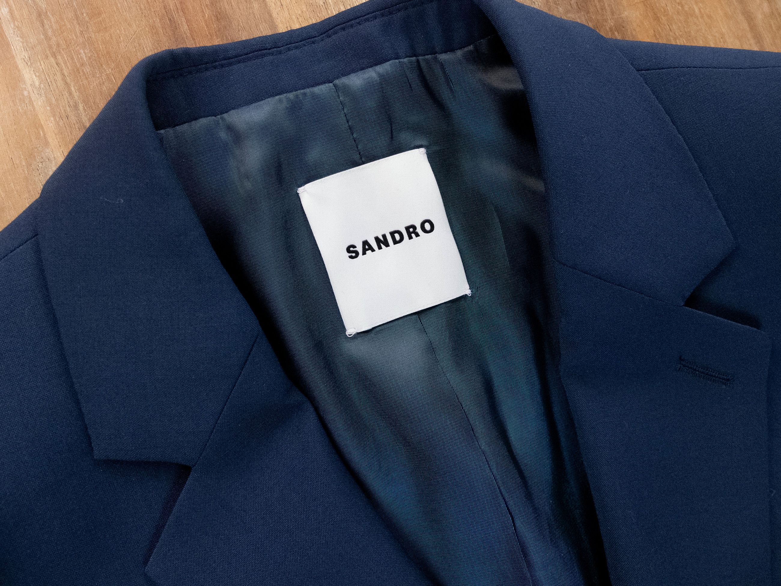 Sandro SANDRO Paris blue wool classic fit suit jacket 50 Large Size 40R - 3 Thumbnail