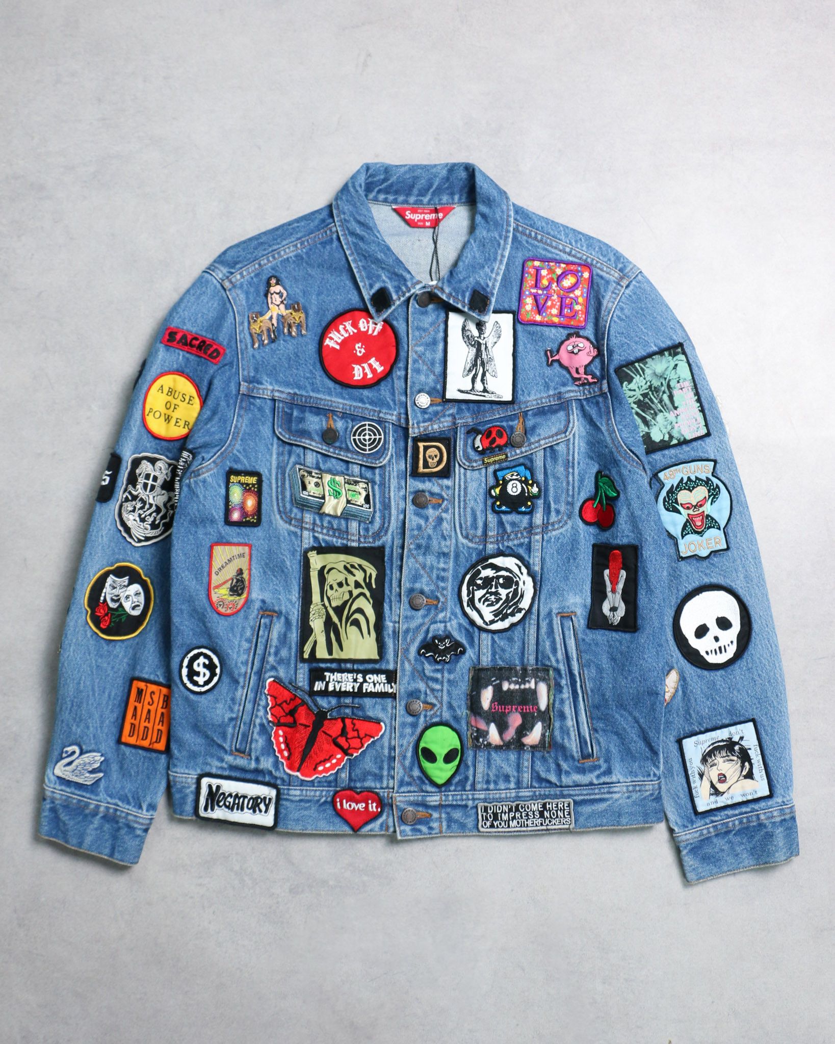 Supreme Supreme x The North Face Bleached Denim Print Mountain