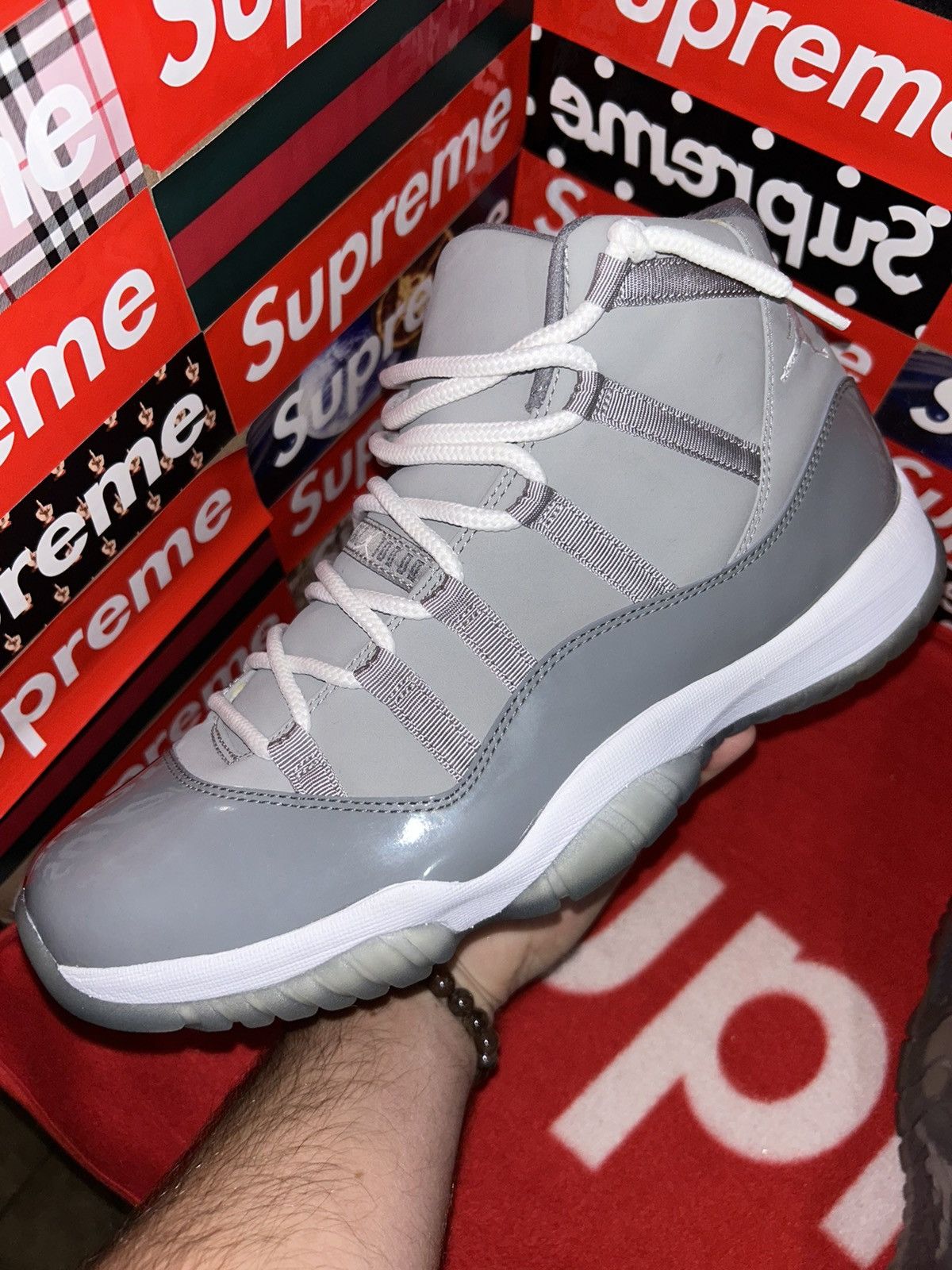 Jordan Brand Jordan 11 Retro Cool Grey (2010) size 12 RARE SHOE Size US 12 / EU 45 - 11 Thumbnail