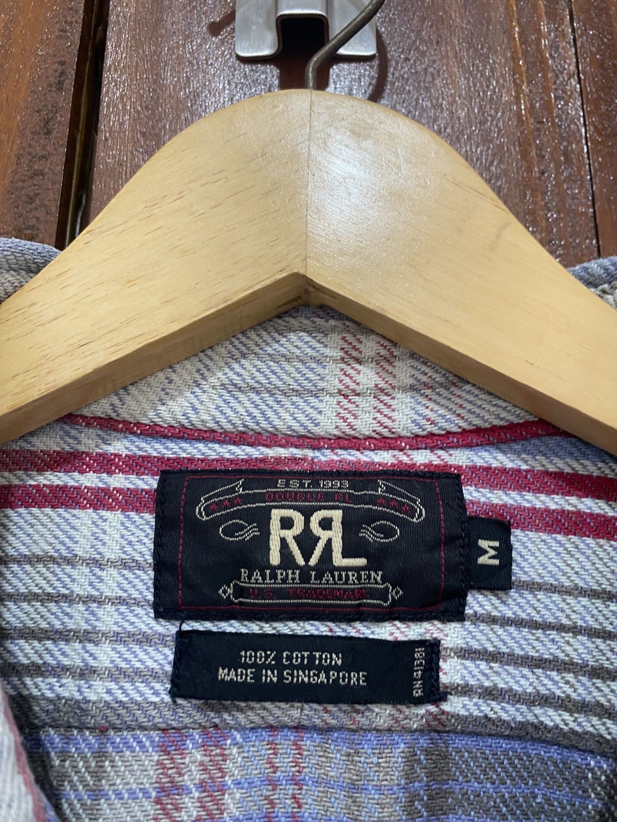 RRL Ralph Lauren Vintage Double Rrl Ralph Lauren Flannel Distressed Size US M / EU 48-50 / 2 - 7 Thumbnail