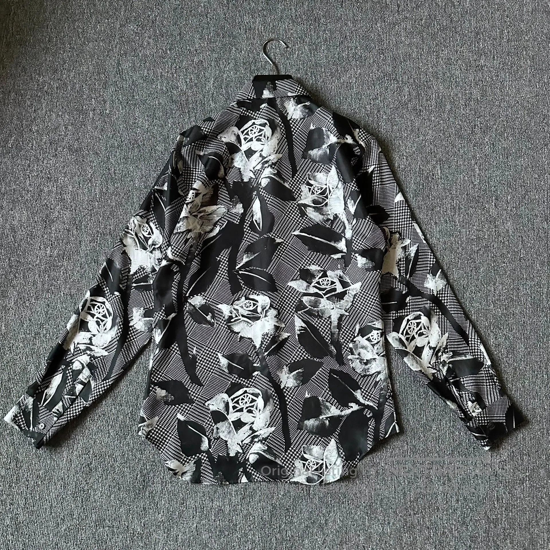 Dior Dior Black White Rose Print Shirt. Size US S / EU 44-46 / 1 - 3 Thumbnail