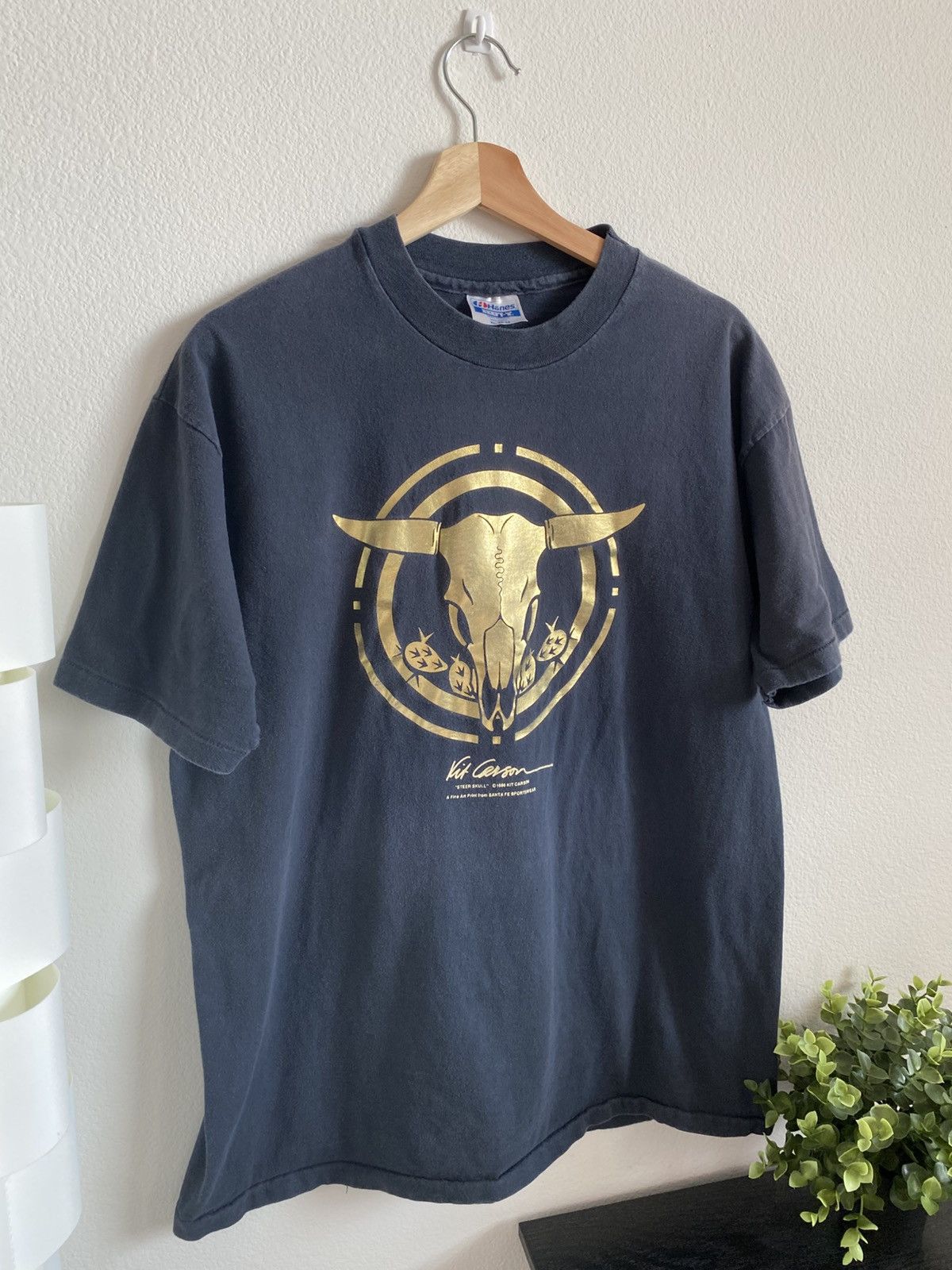 Vintage Vintage 80s Iron Skull Faded Tee Size US L / EU 52-54 / 3 - 2 Thumbnail