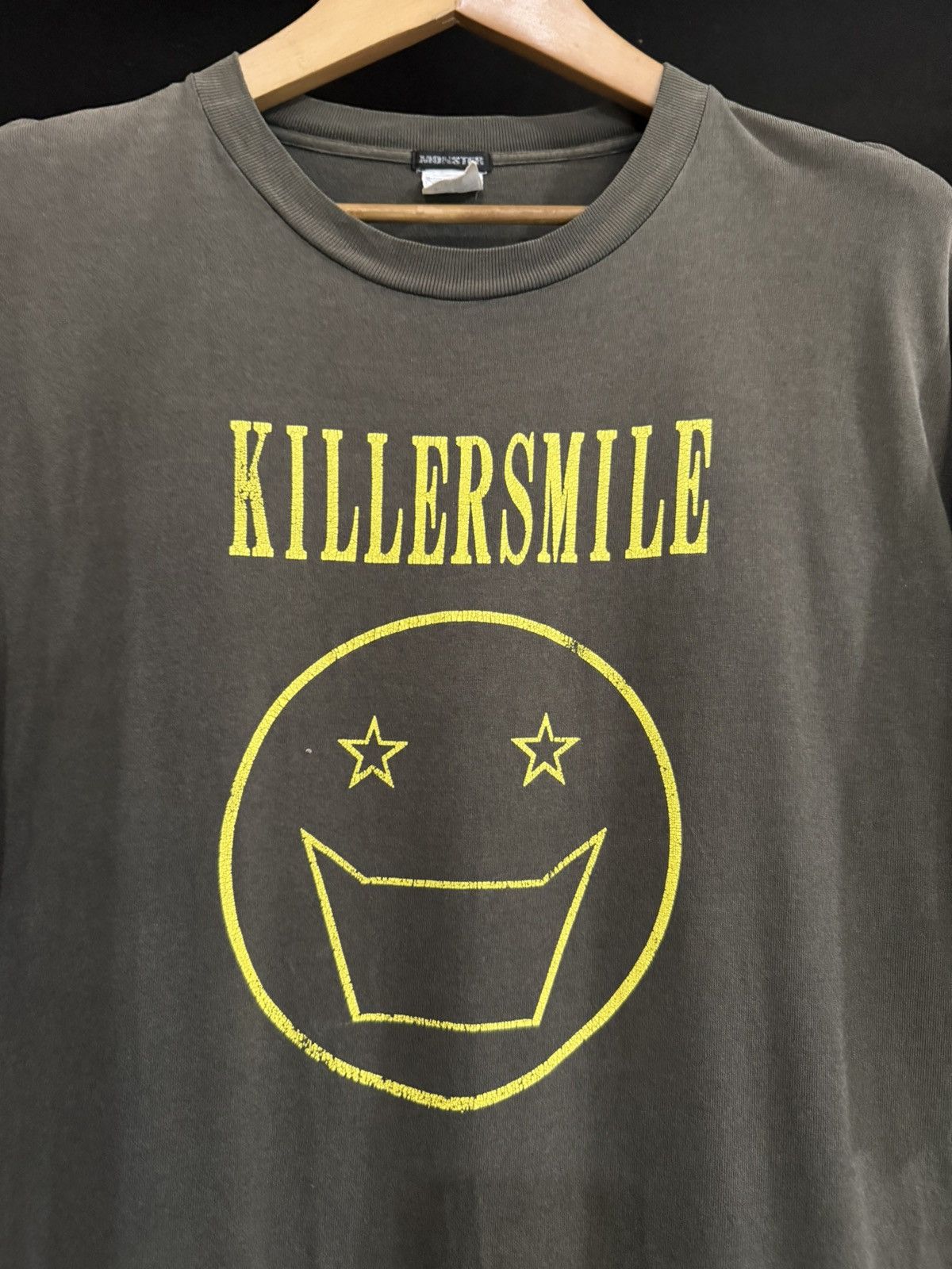 Anime × Japanese Brand × Vintage Thrashed Vintage Monster Killer Smile Sun Faded Grunge Tee Size US XL / EU 56 / 4 - 2 Thumbnail