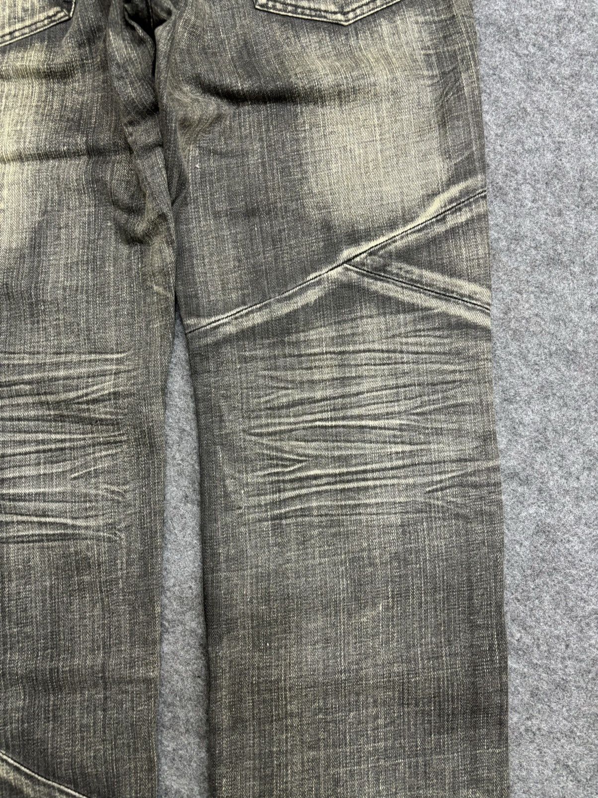 Japanese Brand 💥Art💥EDGEXRUPERT Designer Asymetrical Patchwork Denim F572 Size US 33 - 12 Thumbnail