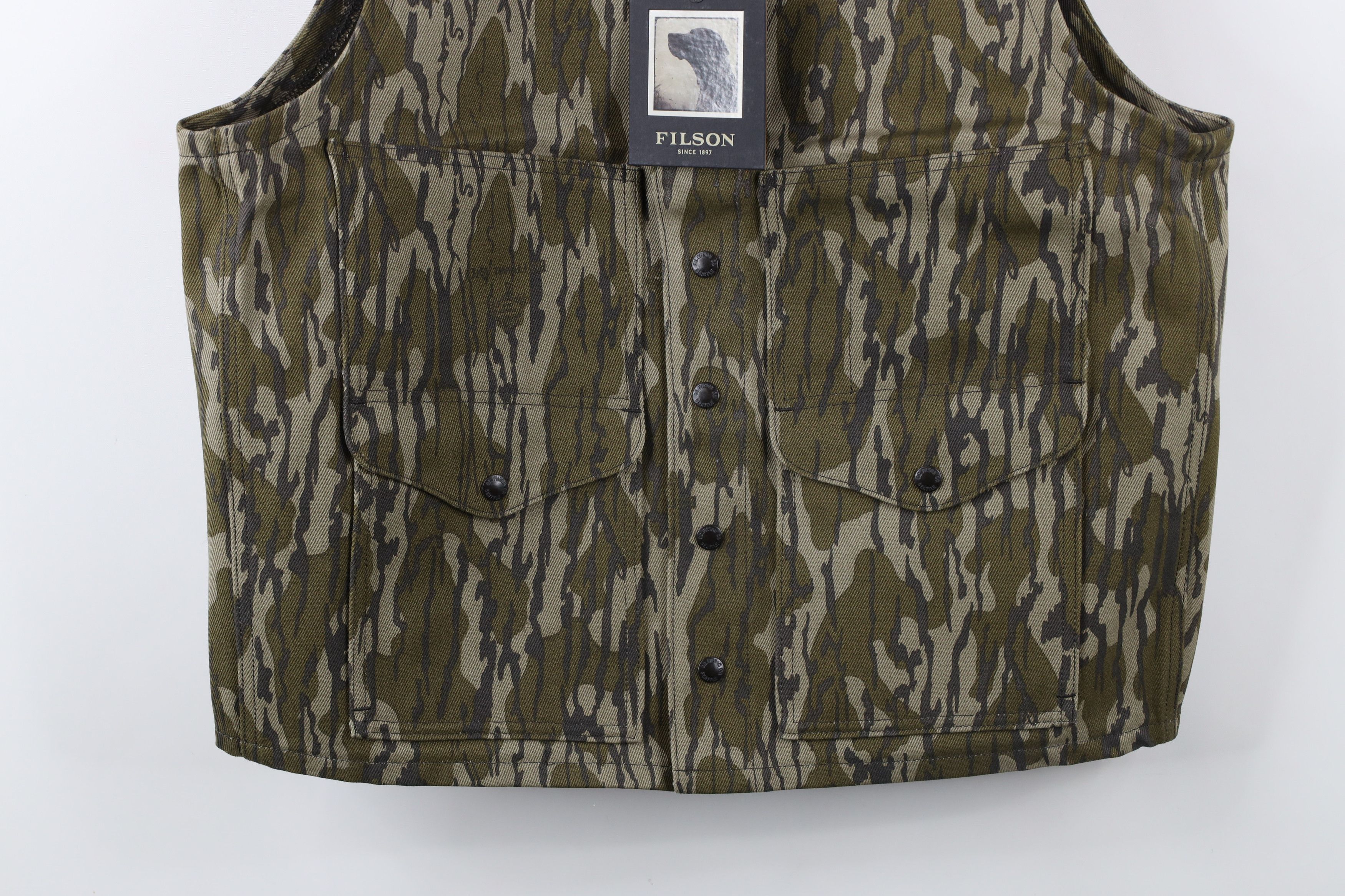 Filson New CC Filson Mossy Oak Bottom Land Camouflage Cruiser Vest Size US L / EU 52-54 / 3 - 3 Thumbnail