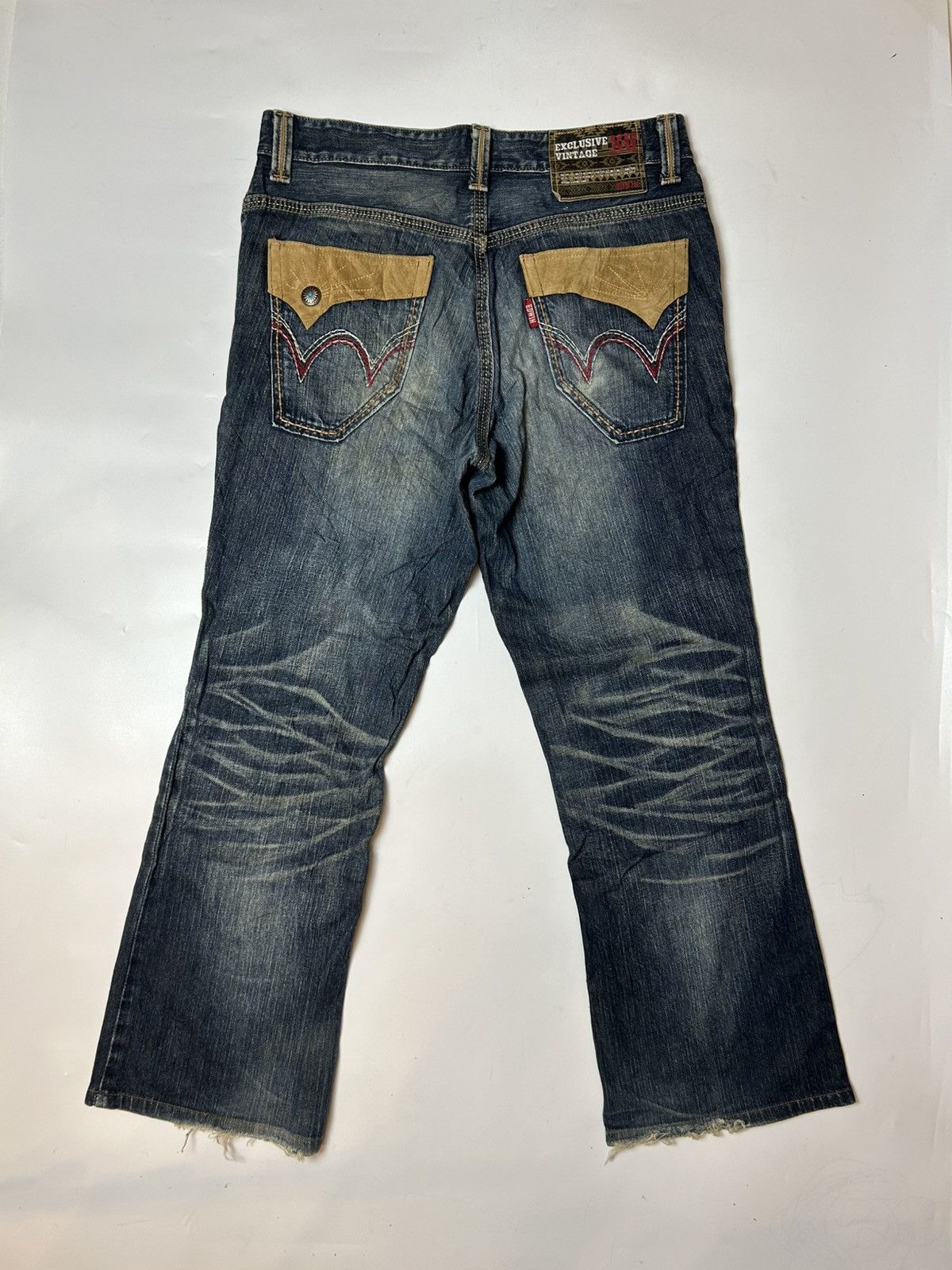 Edwin × Vintage EXCLUSIVE VINTAGE EDWIN DISTRESSED DENIM PANTS Size US 35 - 1 Thumbnail