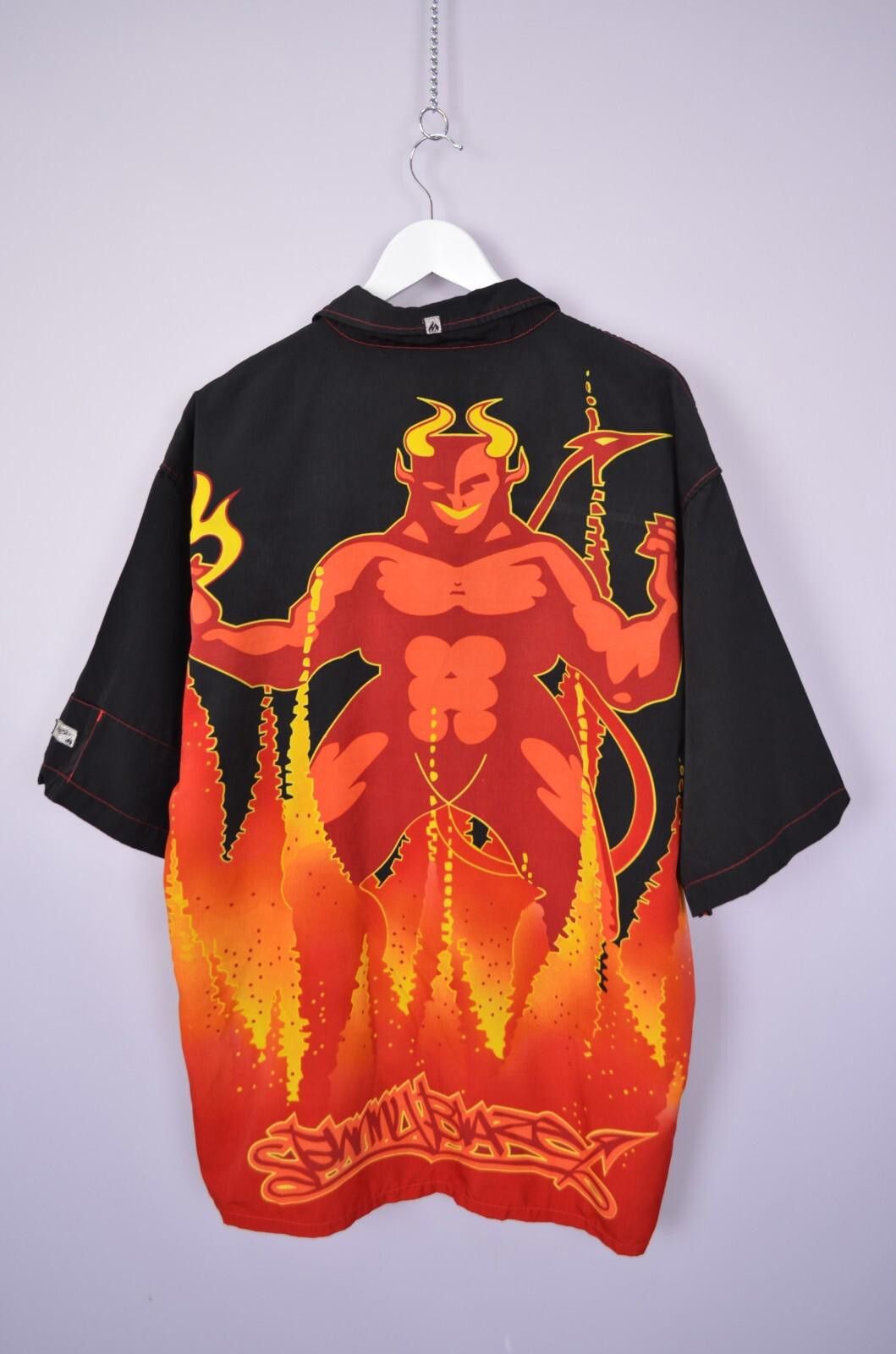 Designer Vintage Johny Blaze Anime Devil Rap Oversize Shirt Size XL Size US XL / EU 56 / 4 - 7 Thumbnail