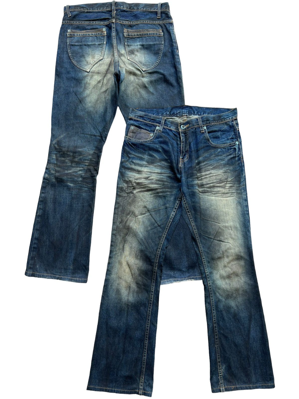 Atelier Sab For Men Homme Japan Flare Denim Jeans 34x31