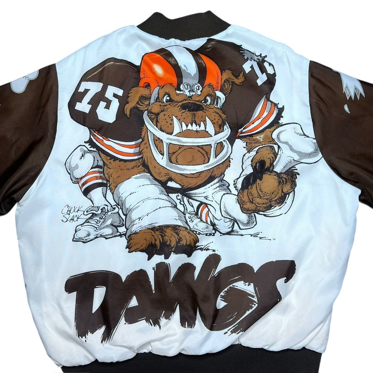 Chalk Line 90s NFL Cleveland Browns Dawgs Chalk Line Fanimation Jacket Size US L / EU 52-54 / 3 - 6 Thumbnail