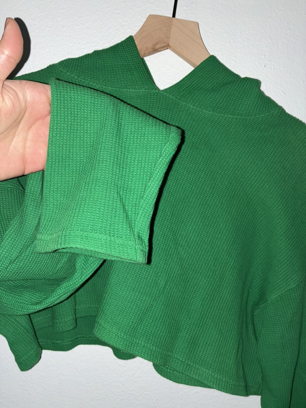 X-Girl Waffle thermal cropped x girl hoodie Size S / US 4 / IT 40 - 2 Thumbnail