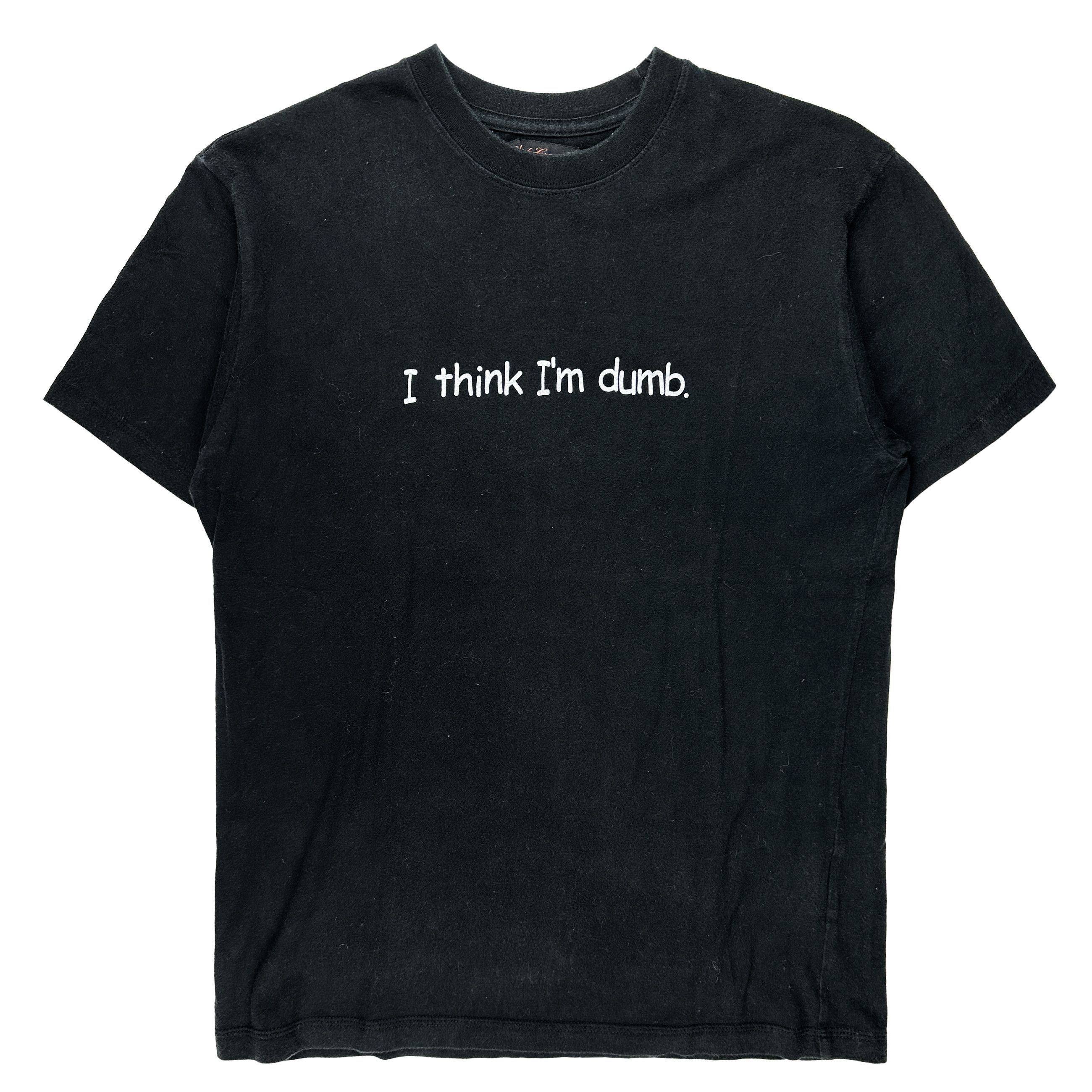 image of Undercover "i Think I'm Dumb" Tee in Black, Men's (Size Medium)
