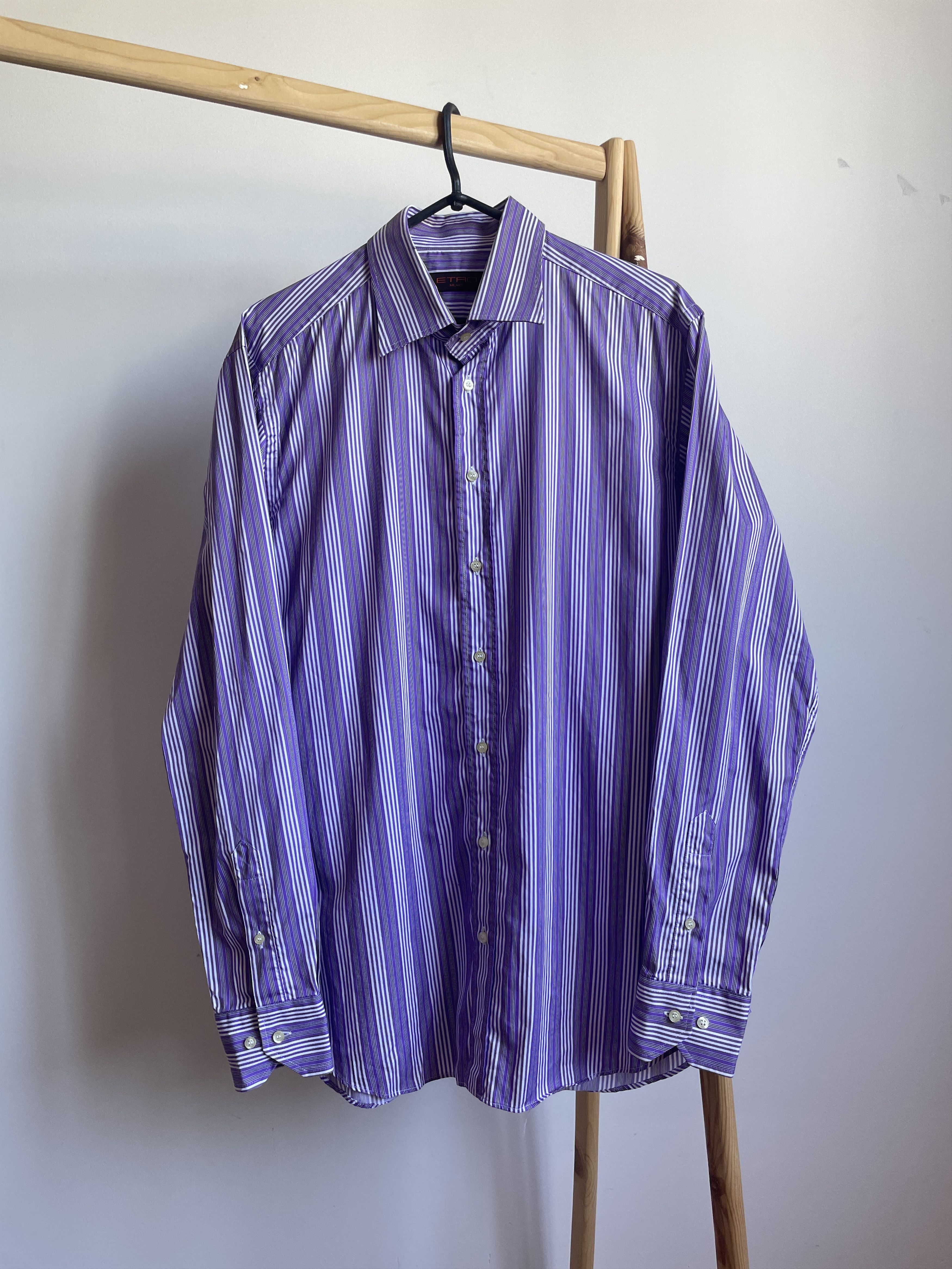 Etro Etro Striped Dress Shirt Size 43 Size 44R - 1 Thumbnail