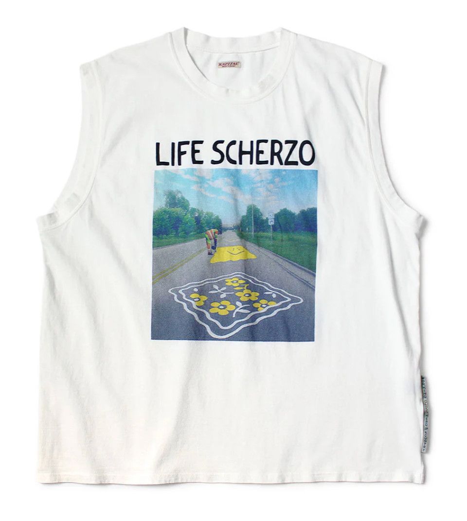 Kapital Kapital Life Scherzo Sleeveless Big T Shirt Size 1 Size US S / EU 44-46 / 1 - 1 Thumbnail