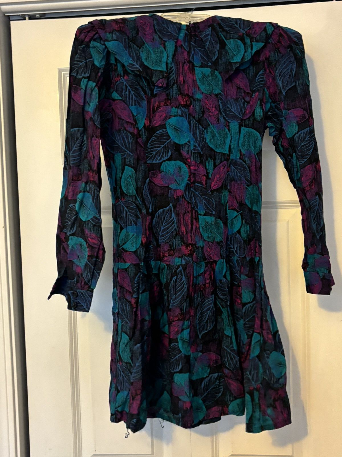 Vintage Vintage 70s Style Collared Necktie Mini Dress Print Small Size S / US 4 / IT 40 - 4 Thumbnail
