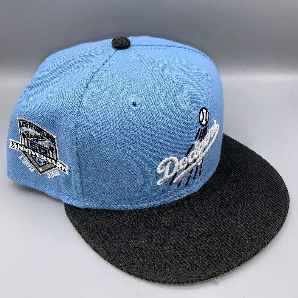 New Era Los Angeles LA Dodgers Hat Men 7 5/8 59Fifty New Era Fitted Size ONE SIZE - 1 Thumbnail