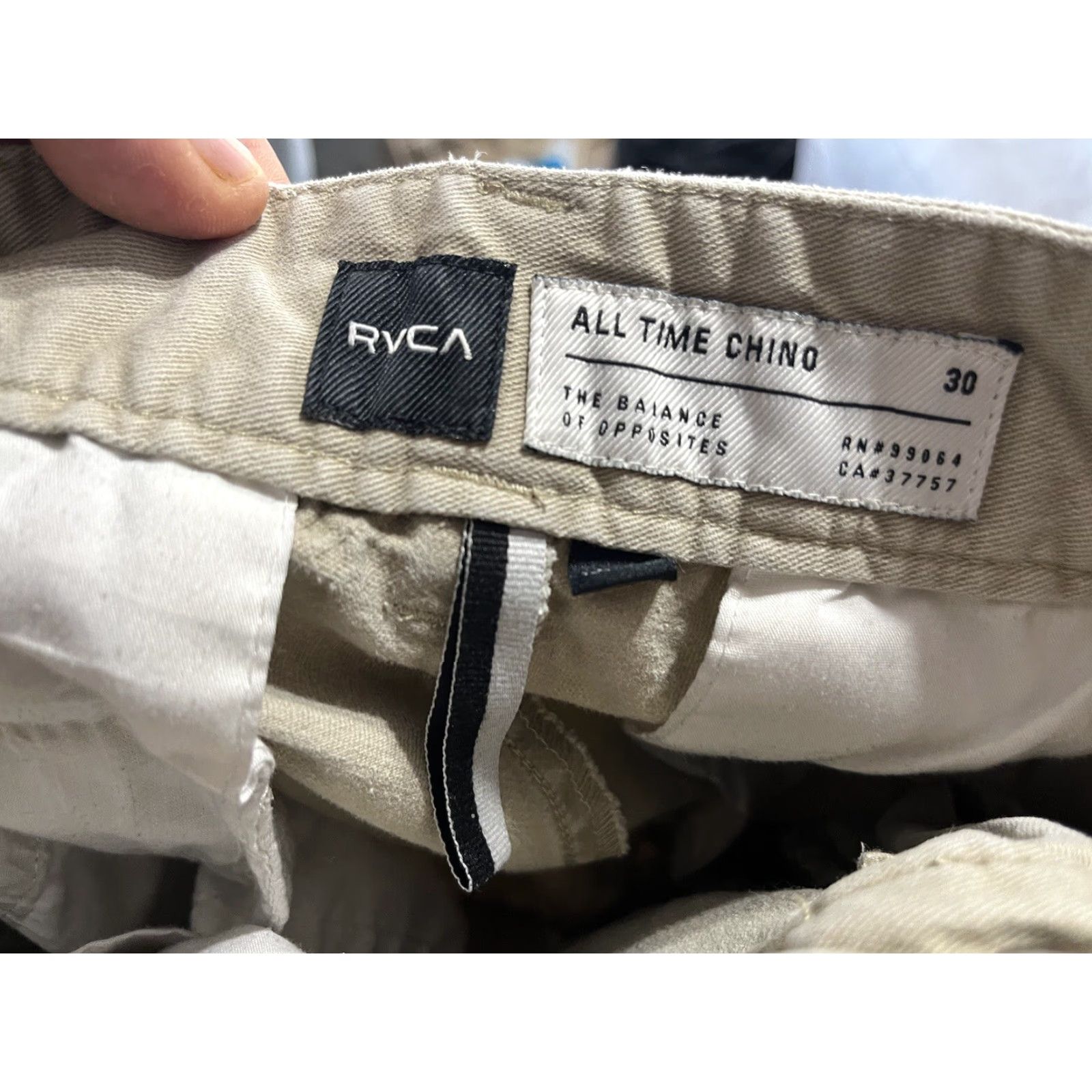 RVCA RVCA Chino Pants Men's Size 30 Beige Regular Size US 30 / EU 46 - 6 Thumbnail
