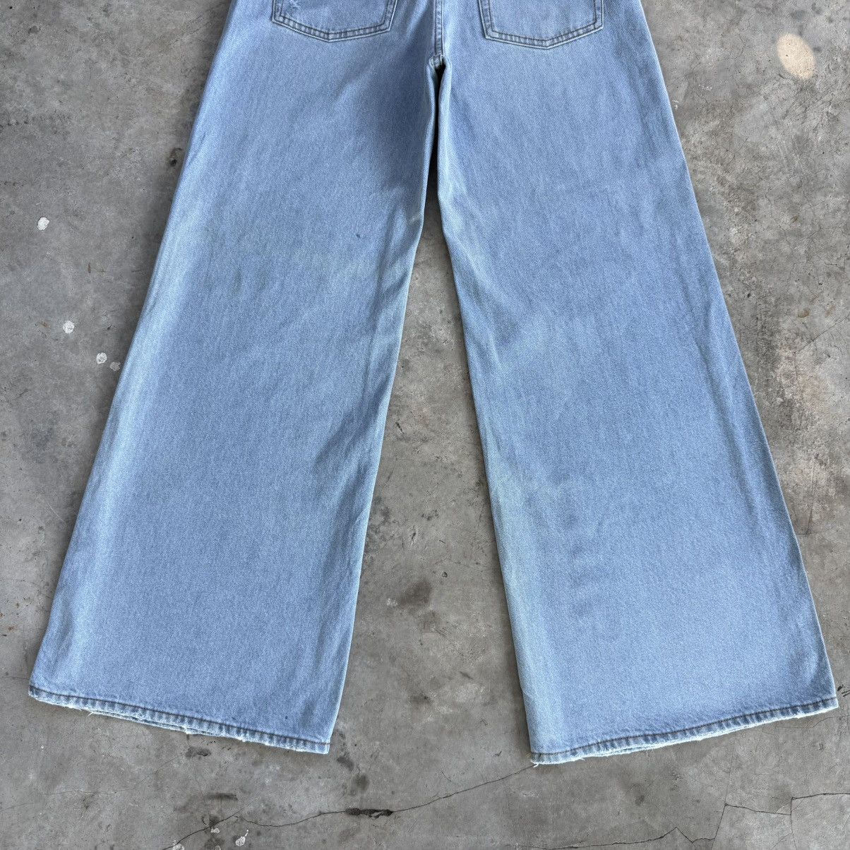 Japanese Brand W29x29.5 Vintage Japanese Wide Leg Distressed Denim Jean Size US 29 - 10 Thumbnail
