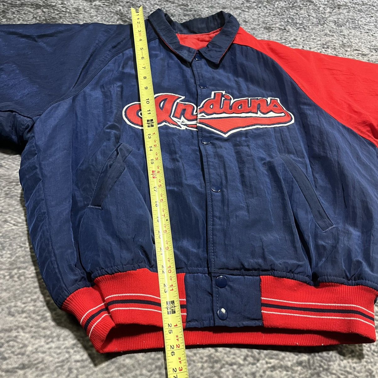 Starter Vintage 90s Cleveland Indians Starter Diamond MLB Jacket Size US M / EU 48-50 / 2 - 13 Thumbnail