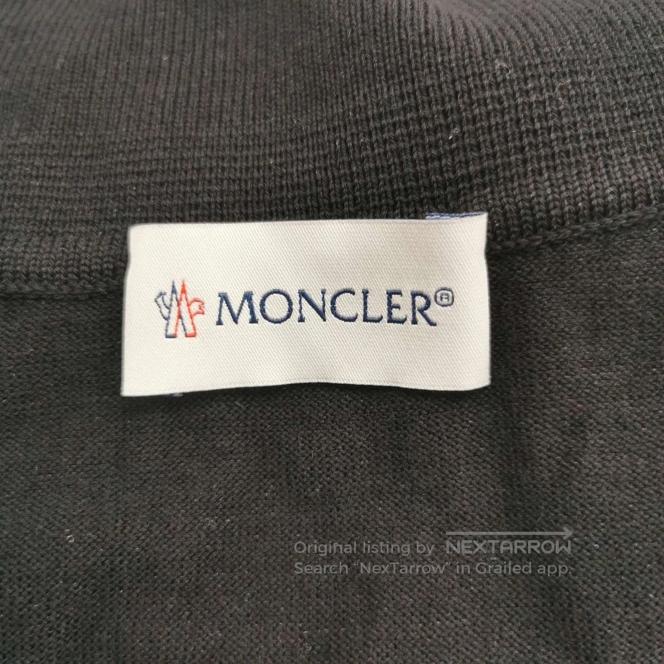 Moncler Moncler XL Cotton Solid Lapel Long. Size US XL / EU 56 / 4 - 3 Thumbnail