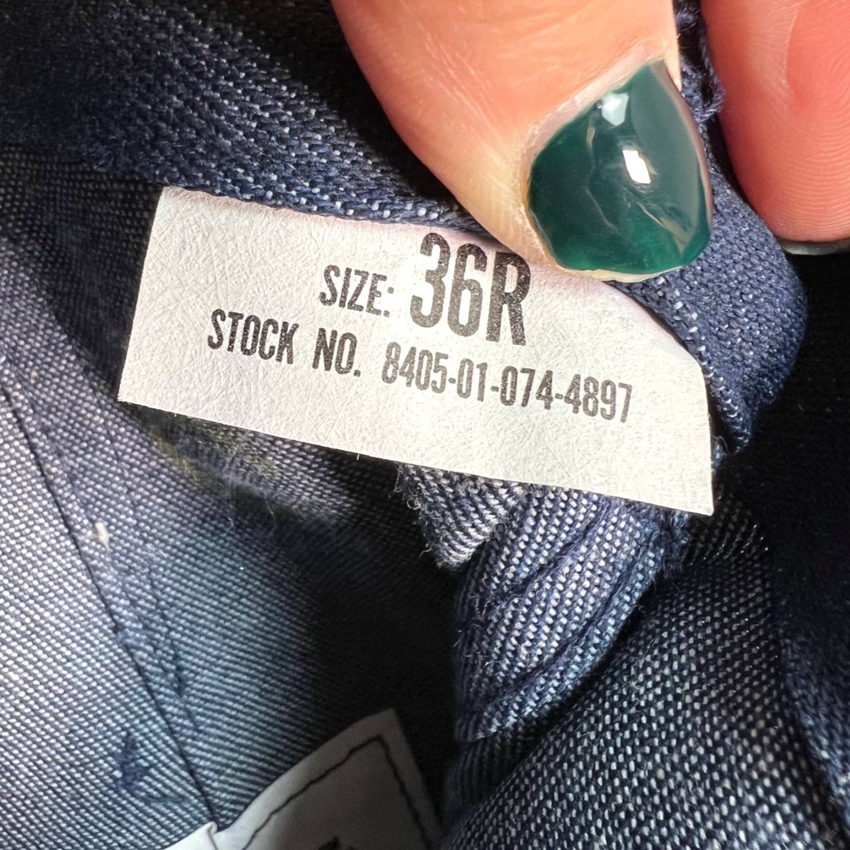 Vintage VINTAGE US Navy Mens 36R Seafarer Denim Utility Flare Leg Trousers NEW! Pants Mens 36R Blue Cotton Blend Flared Denim Dress Pants 28in Inseam Size US 36 / EU 52 - 4 Thumbnail