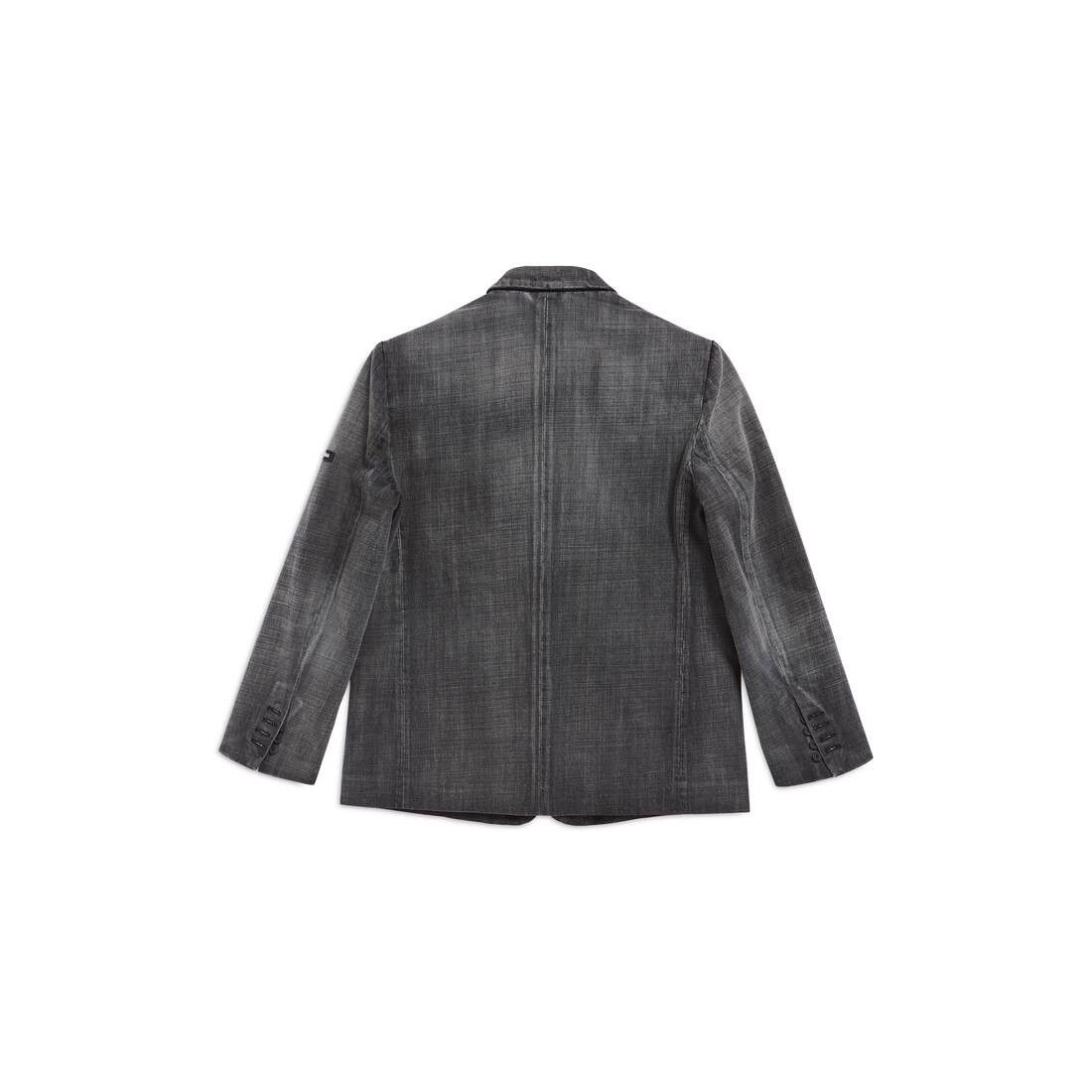 Balenciaga o1s1rm0825 Washed Jacket in Black Size US S / EU 44-46 / 1 - 6 Thumbnail
