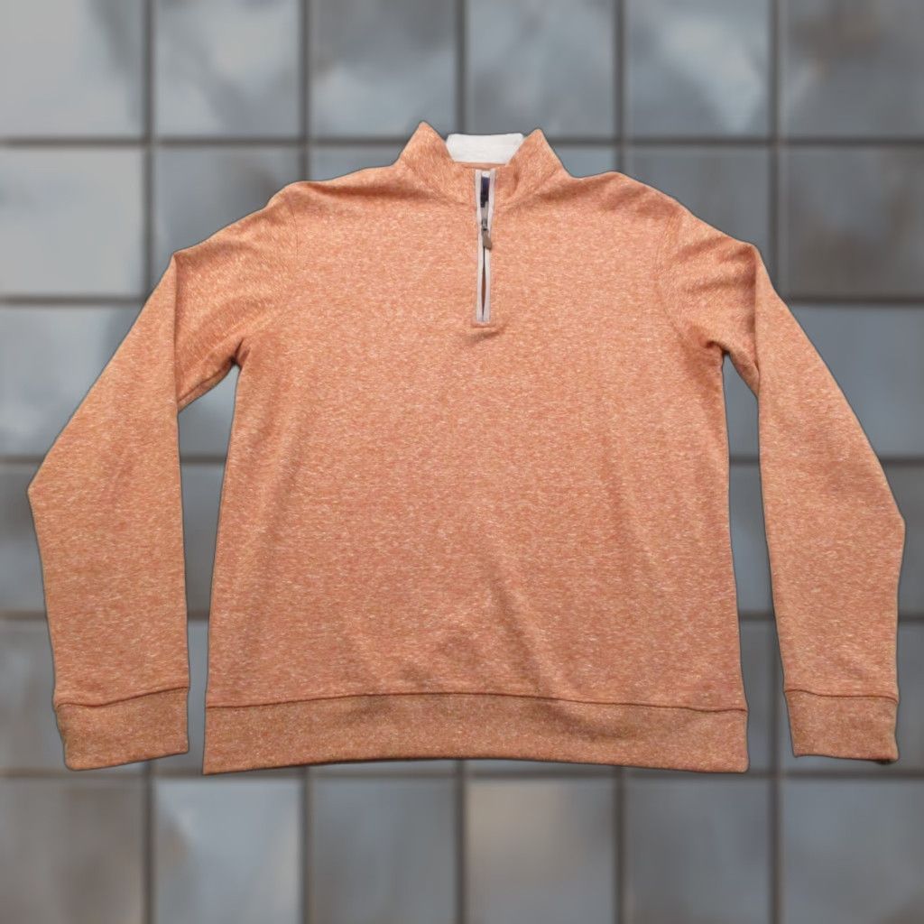 johnnie-O Johnnie-O Pullover Sweater Adult Small Orange Half Zip Golf Casual Comfort Shirt/Top Size US S / EU 44-46 / 1 - 1 Thumbnail