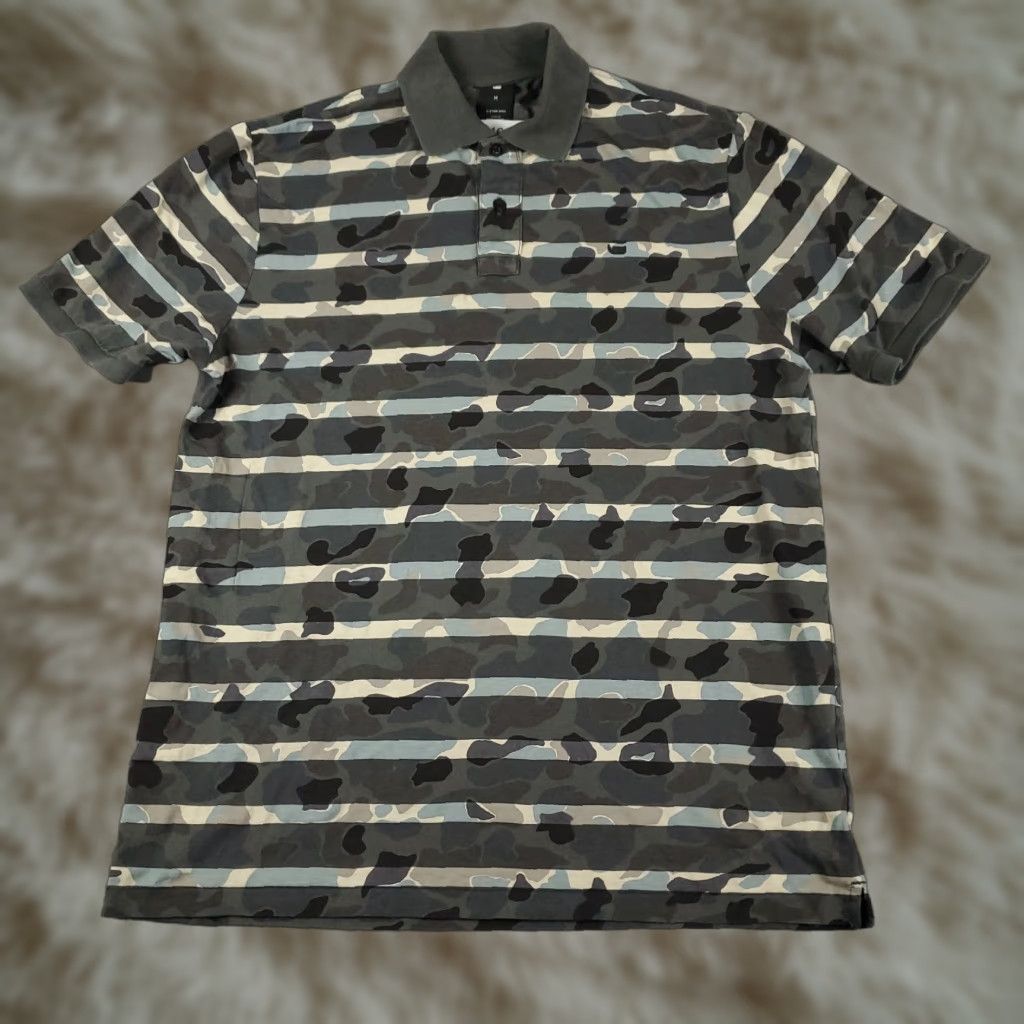 G-Star G-Star Raw Gray Camouflage Polo Shirt Mens Medium Short Sleeve Activewear Size US M / EU 48-50 / 2 - 1 Thumbnail