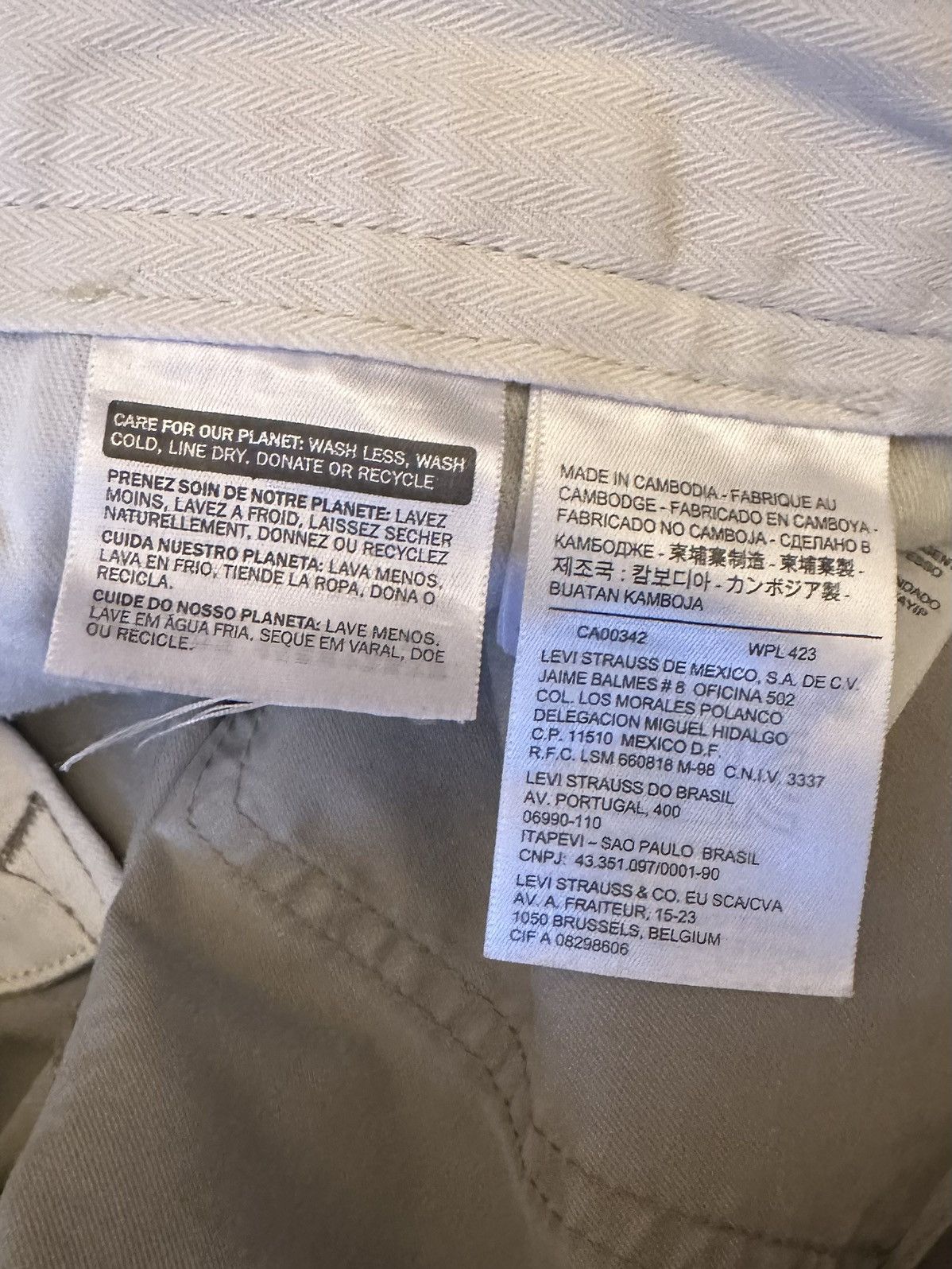 Levi's × Vintage *RARE* Vintage Levi's White Tab Pants Size US 34 / EU 50 - 5 Thumbnail