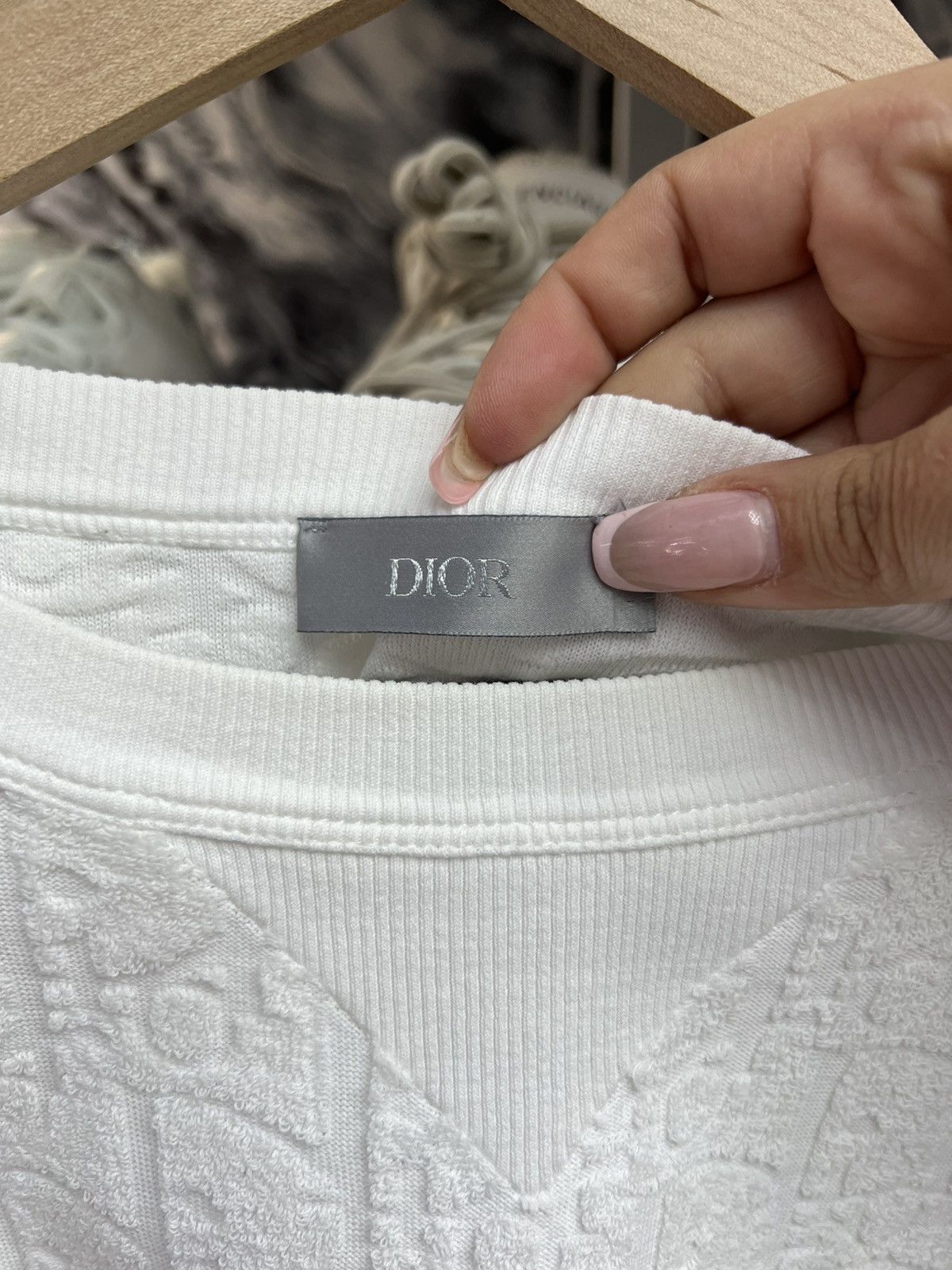 Dior Dior Oblique Terry Cotton T-Shirt Size US XL / EU 56 / 4 - 6 Thumbnail