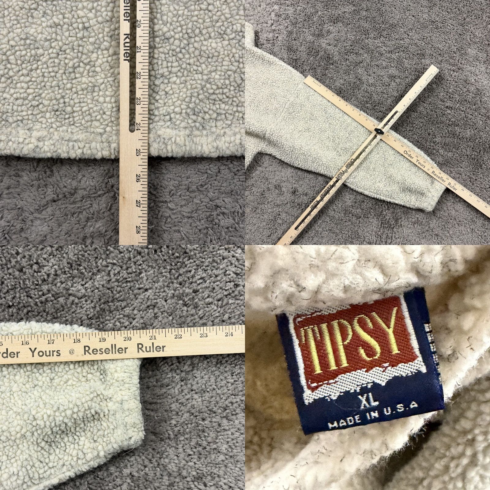 Vintage VINTAGE Tipsy Jacket Mens XL Windbreaker Full Zip Beige Fleece Sherpa Zip USA 90s Size US XL / EU 56 / 4 - 8 Thumbnail