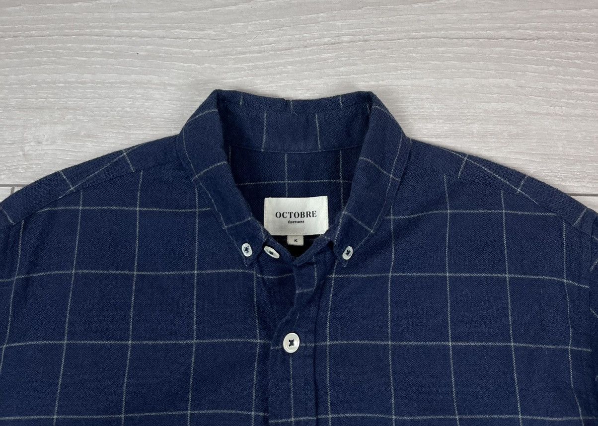 Other Octobre Editions Blue Navy Cotton Button Shirt Size US S / EU 44-46 / 1 - 6 Thumbnail