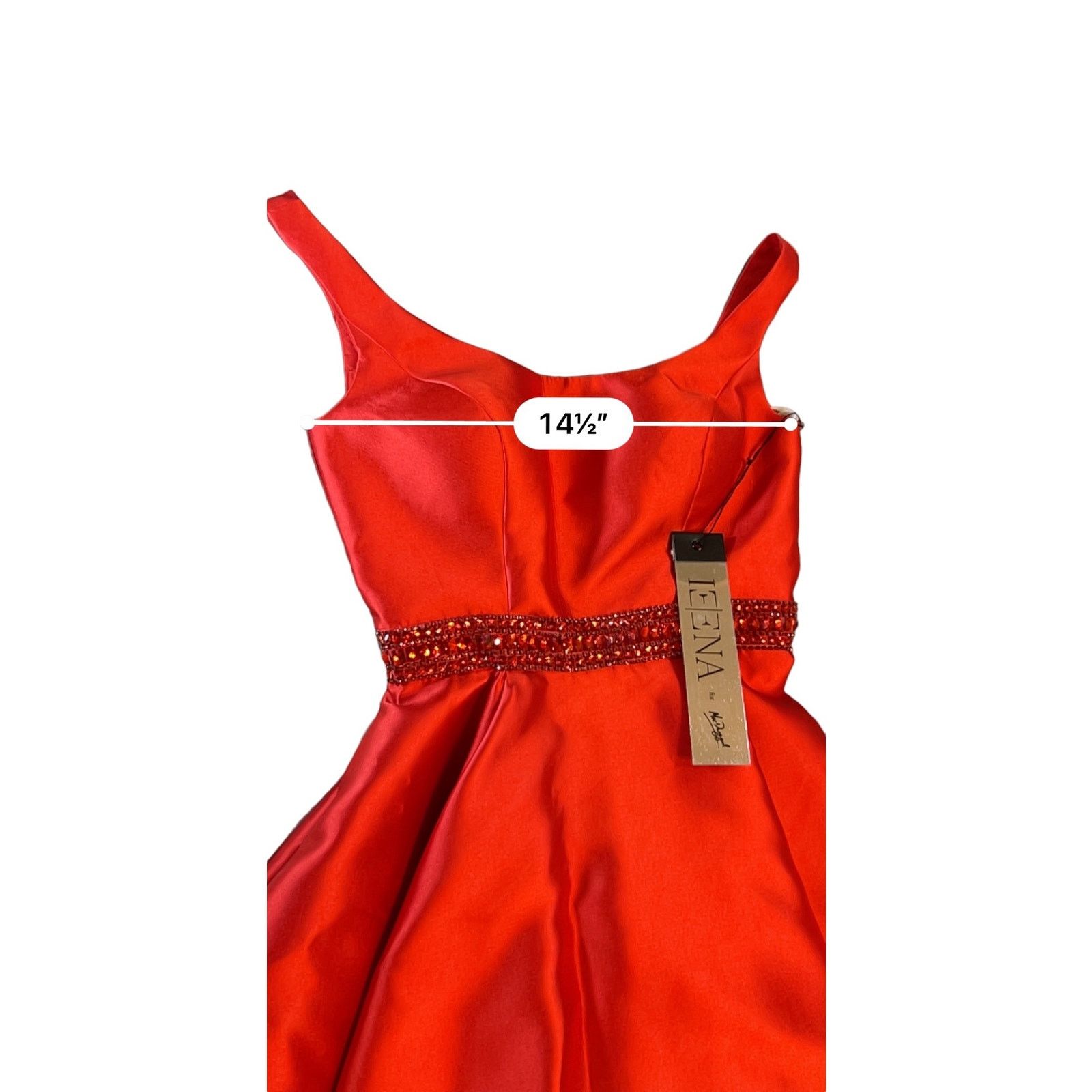 Other NWT IEENA for Mac Duggal Red Cocktail Dress - Size 0 Size XS / US 0-2 / IT 36-38 - 12 Thumbnail